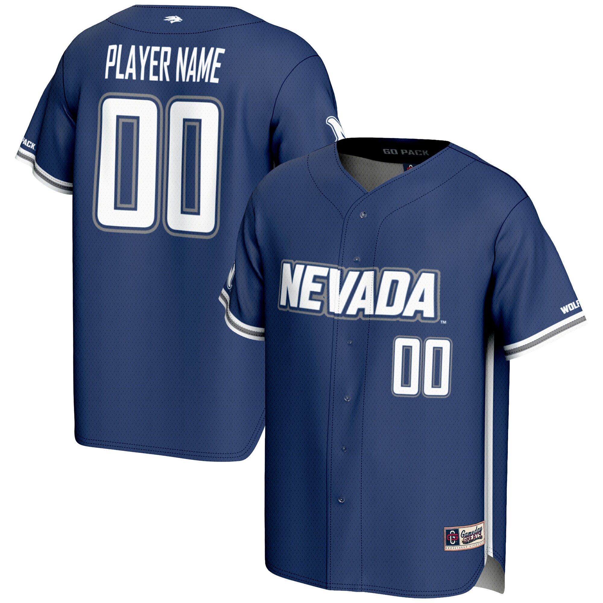 Nevada Wolf Pack Gameday Greats Youth NIL Pick A Player Lightweight Baseball Jersey - Navy