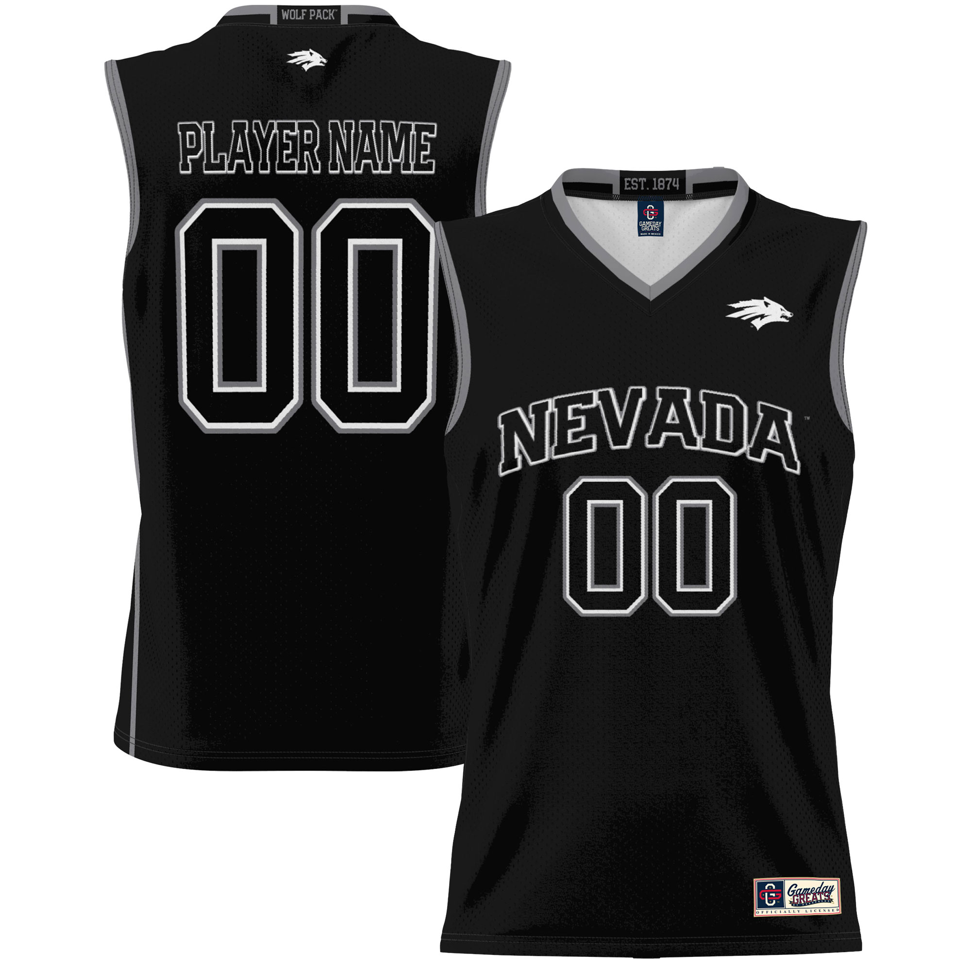 Nevada Wolf Pack Gameday Greats Youth NIL Pick A Player Lightweight Basketball Jersey - Black