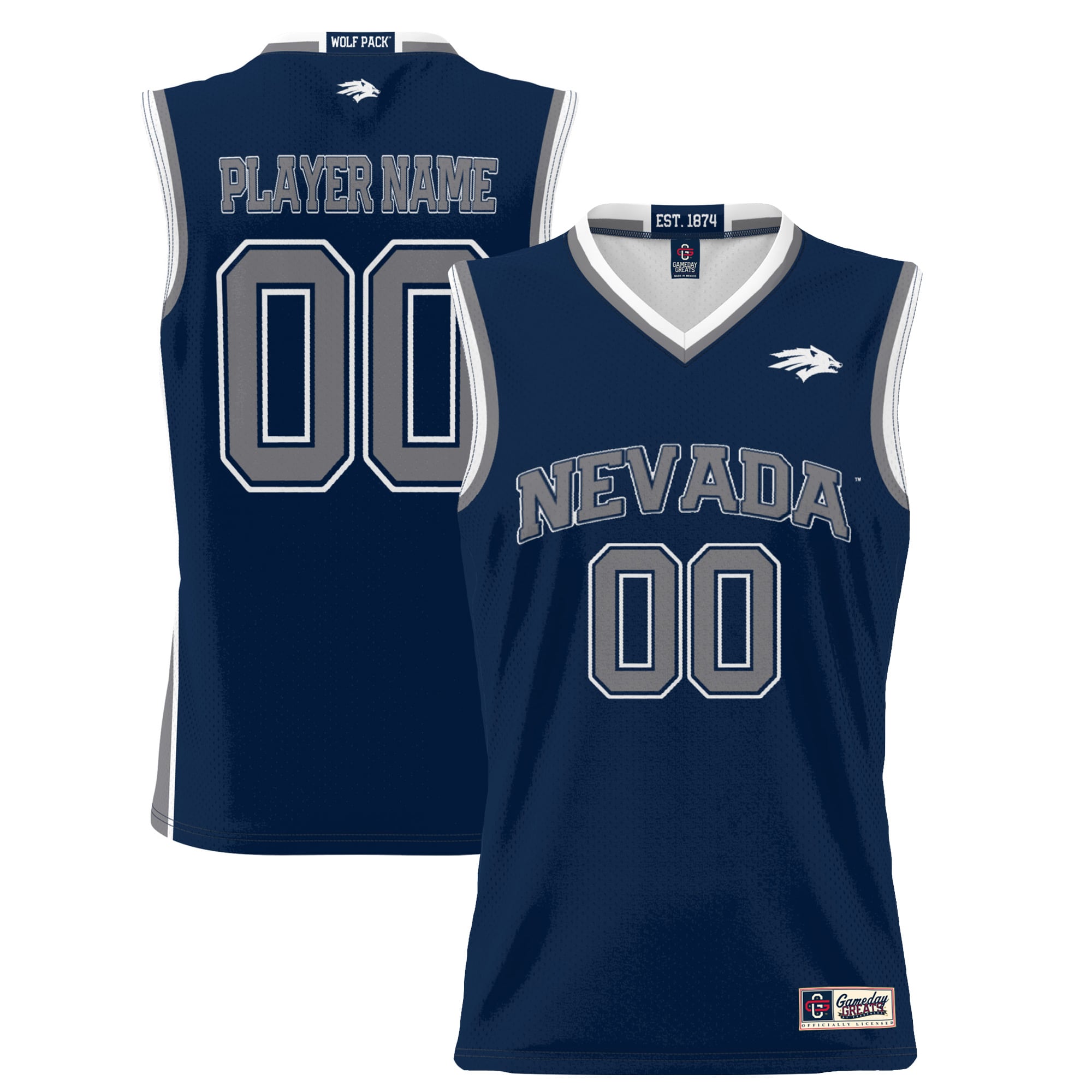 Nevada Wolf Pack Gameday Greats Youth NIL Pick A Player Lightweight Basketball Jersey - Navy