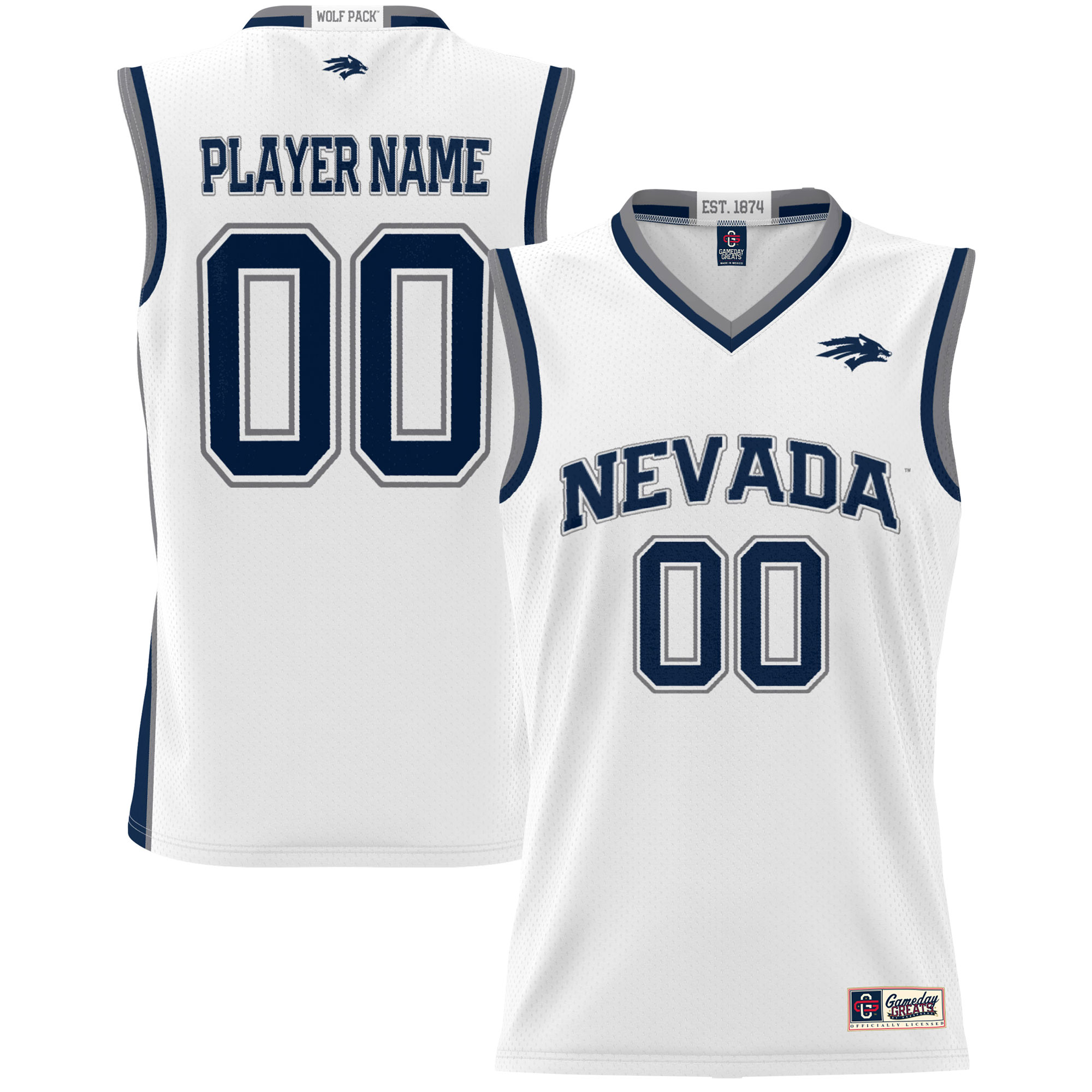 Nevada Wolf Pack Gameday Greats Youth NIL Pick A Player Lightweight Basketball Jersey - White
