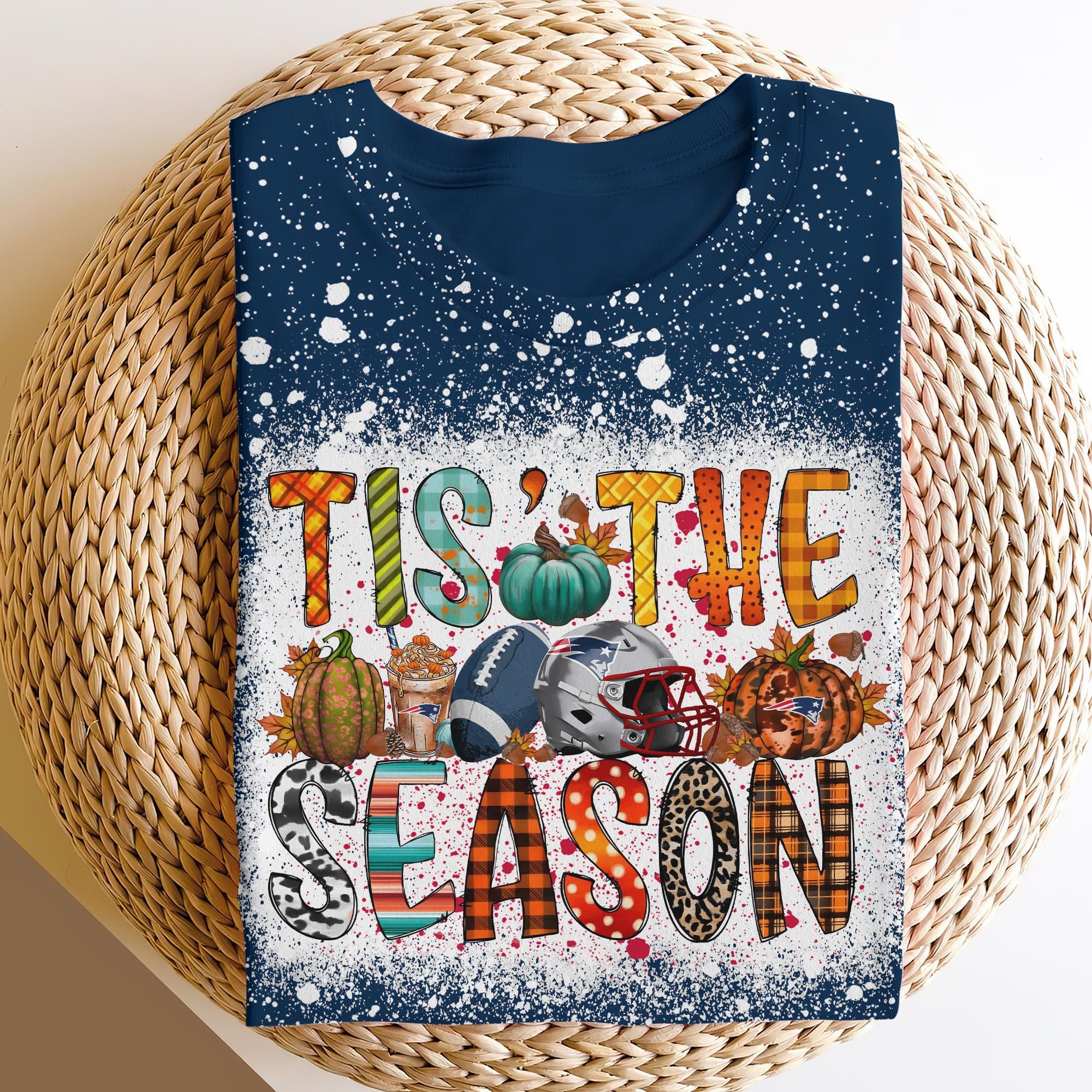 New England Patriots 3D Shirts, Tis The Season Shirts, Sport Shirts For Fan