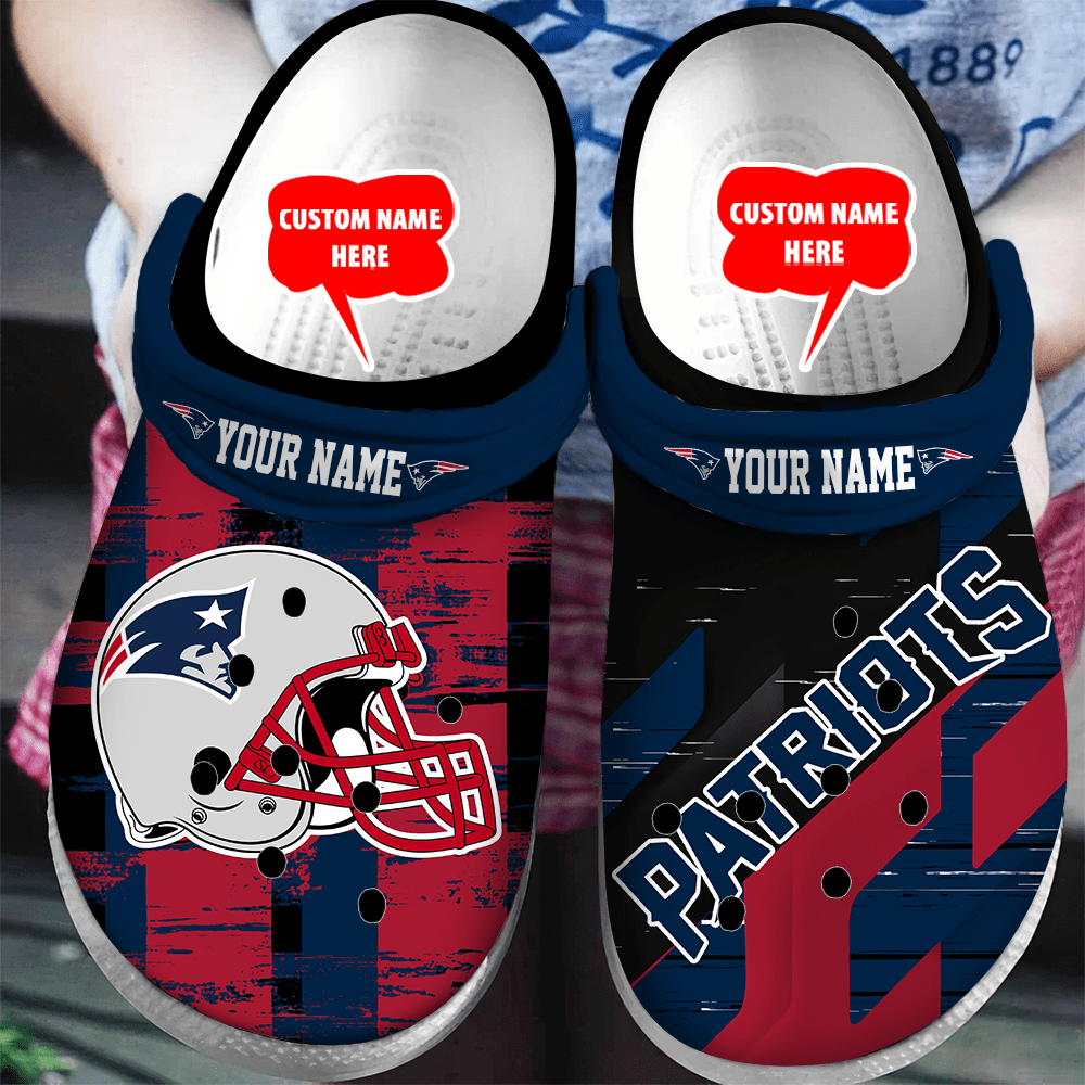 New England Patriots Personalized Limited Clog BGCR421