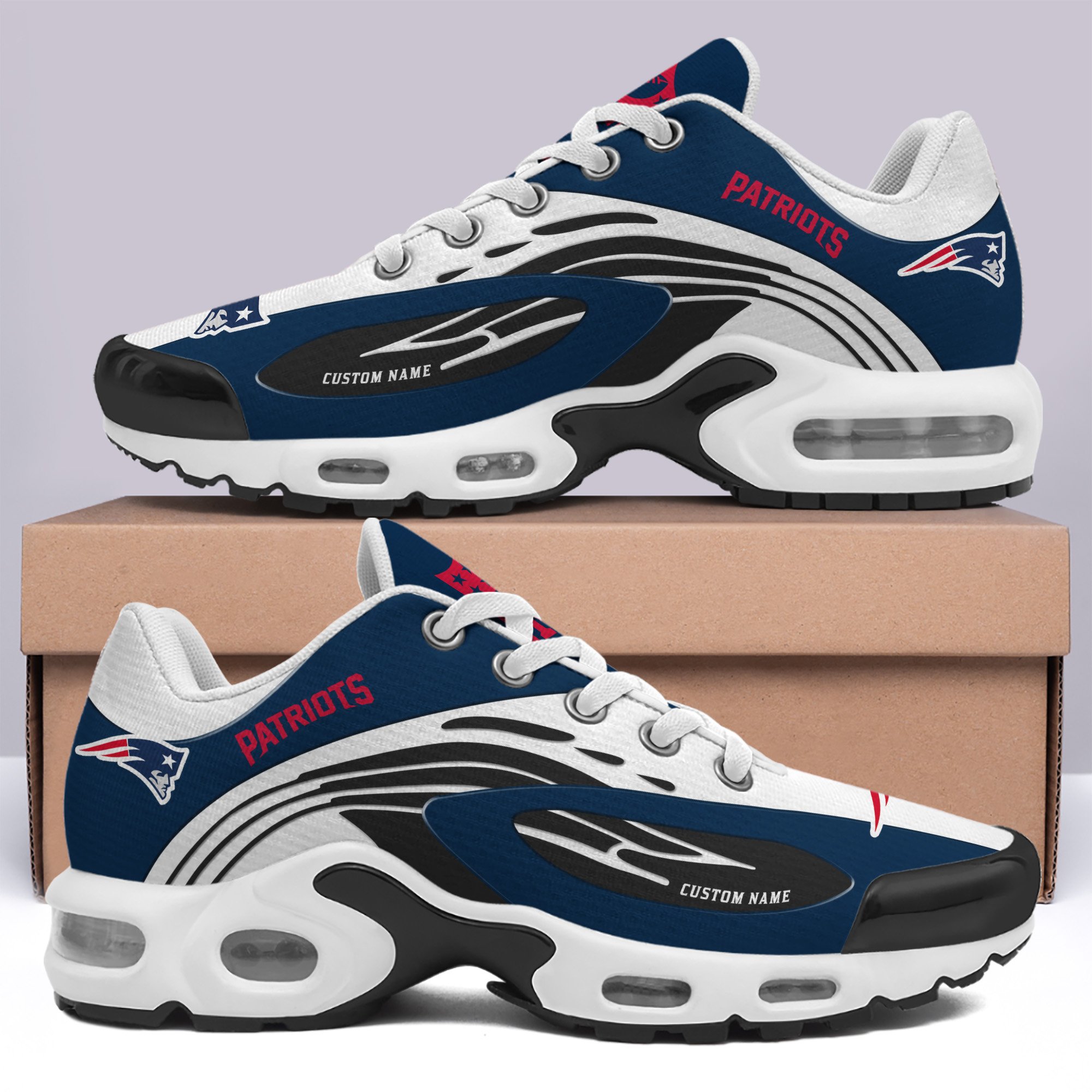 New England Patriots TN Shoes 2025 Version Custom Your Name, Football Team Shoes, Football Lover Gifts