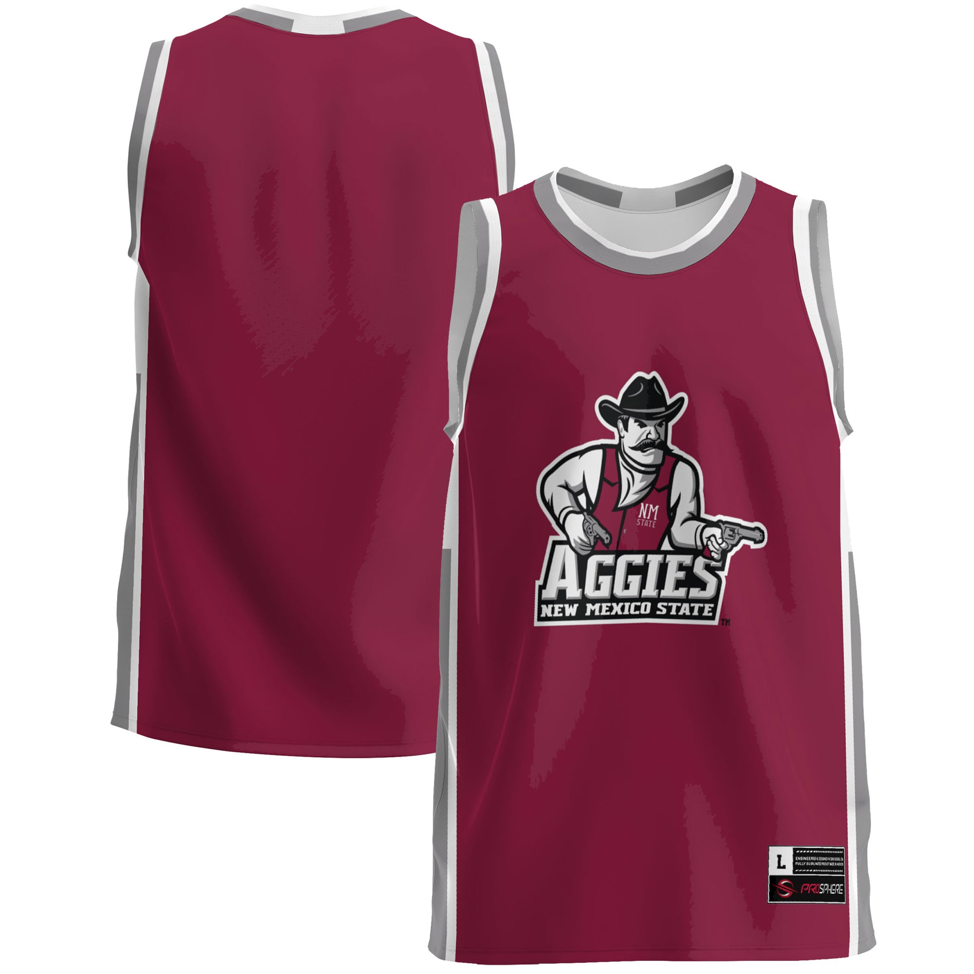 New Mexico State Aggies Gameday Greats Lightweight Basketball Jersey - Crimson