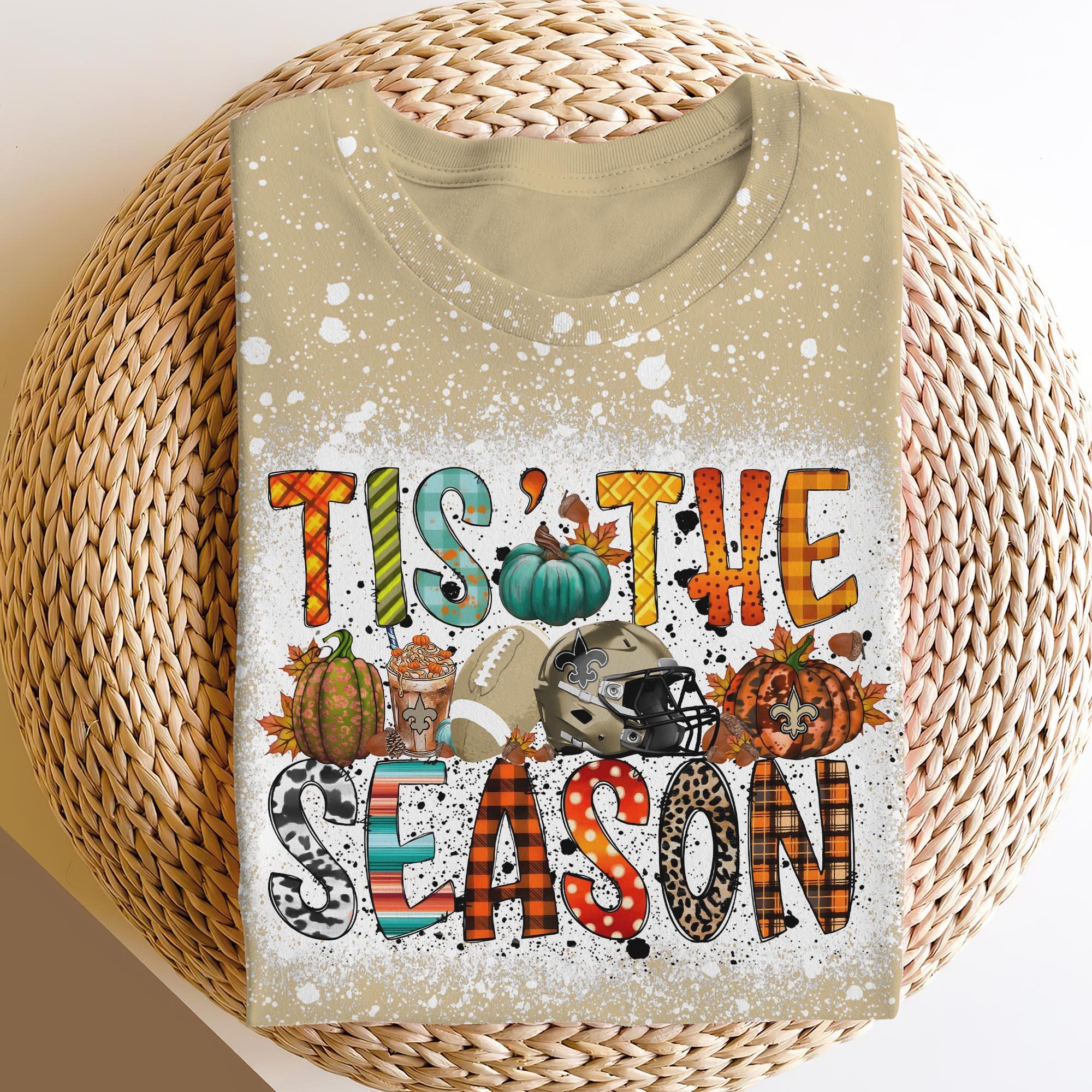 New Orleans Saints 3D Shirts, Tis The Season Shirts, Sport Shirts For Fan