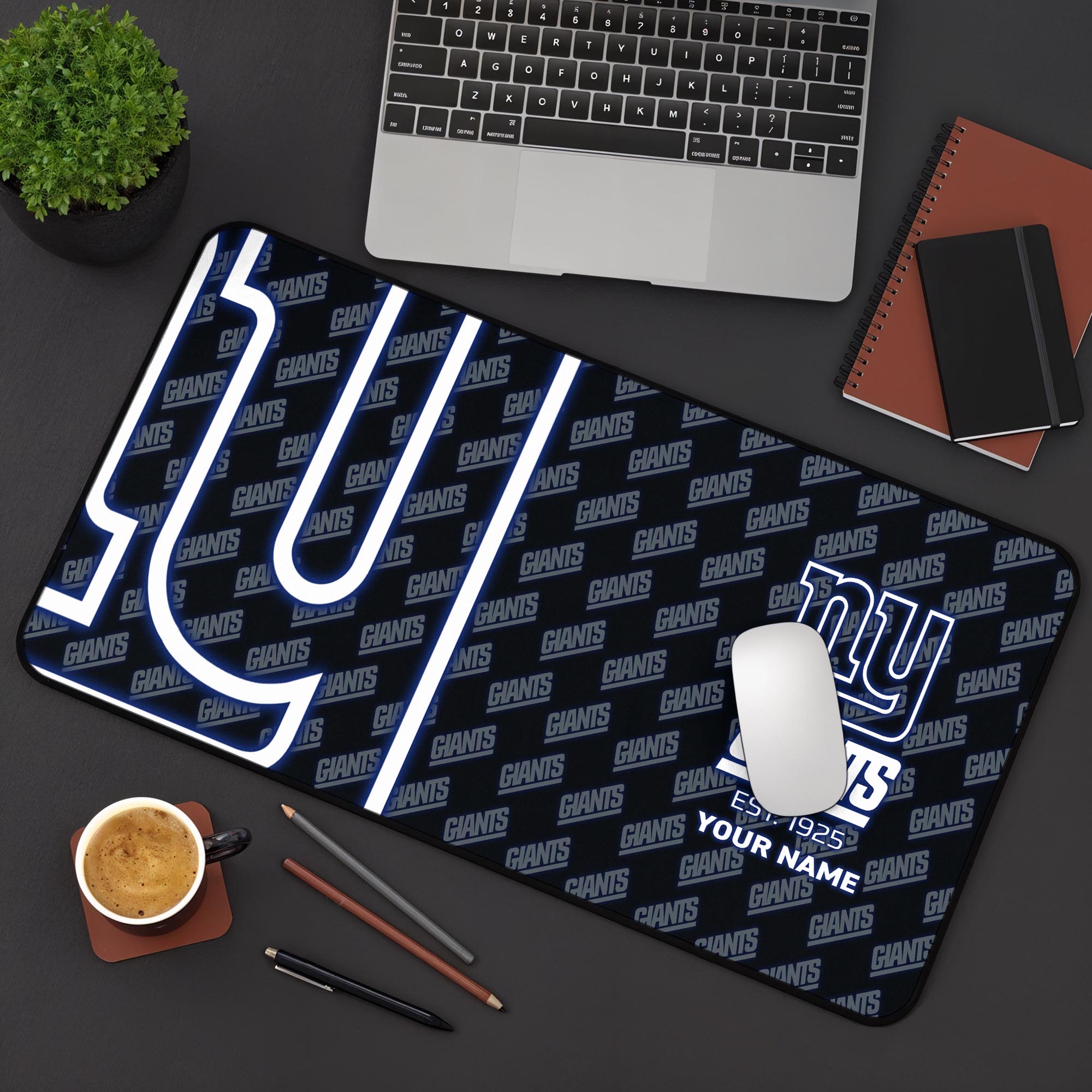 New York Giants 2025 Version Mouse Pad Custom Printed, Sport Team Mouse Pad, Sport Gift For Fans