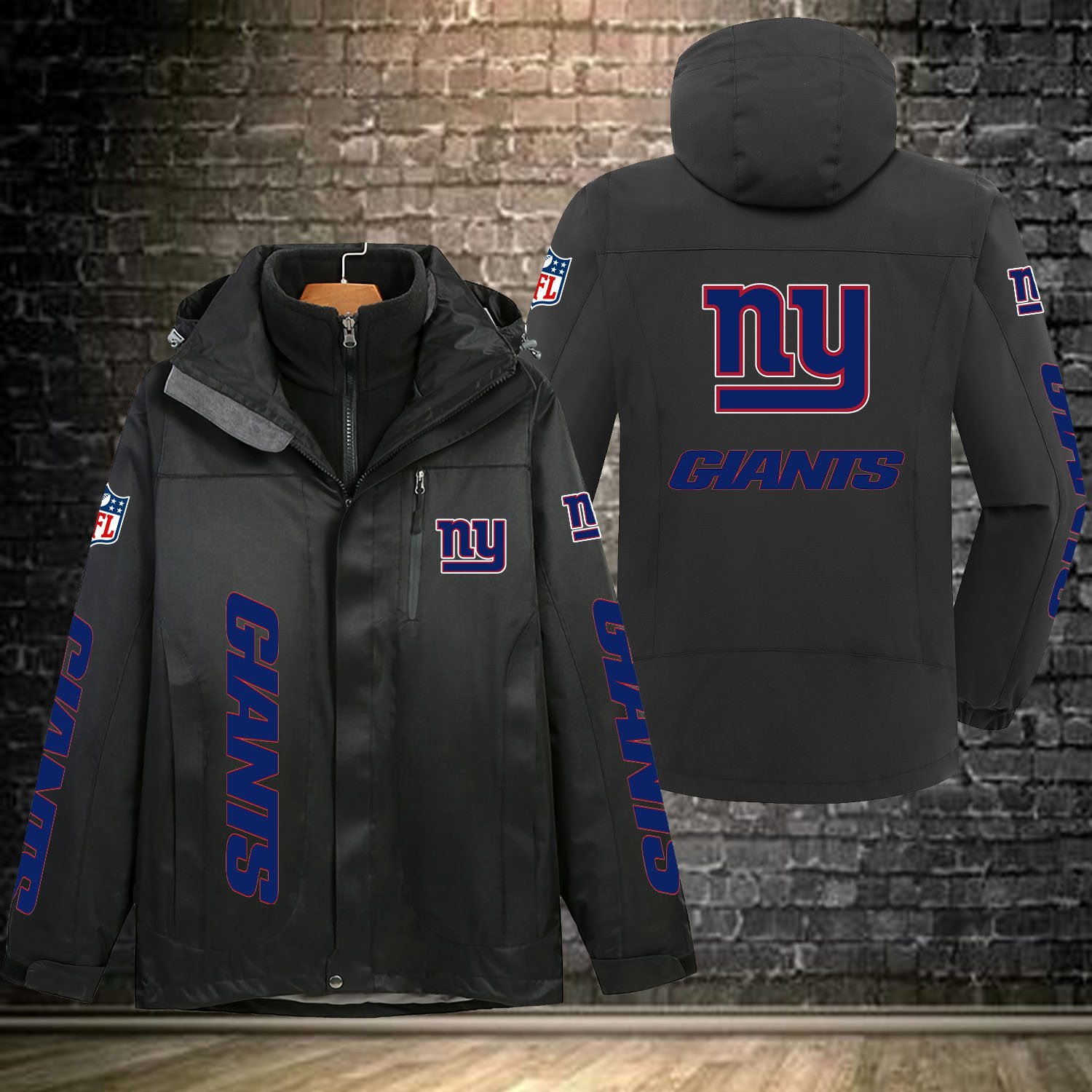 New York Giants NFL Personalized Windbreaker Jacket For Fan