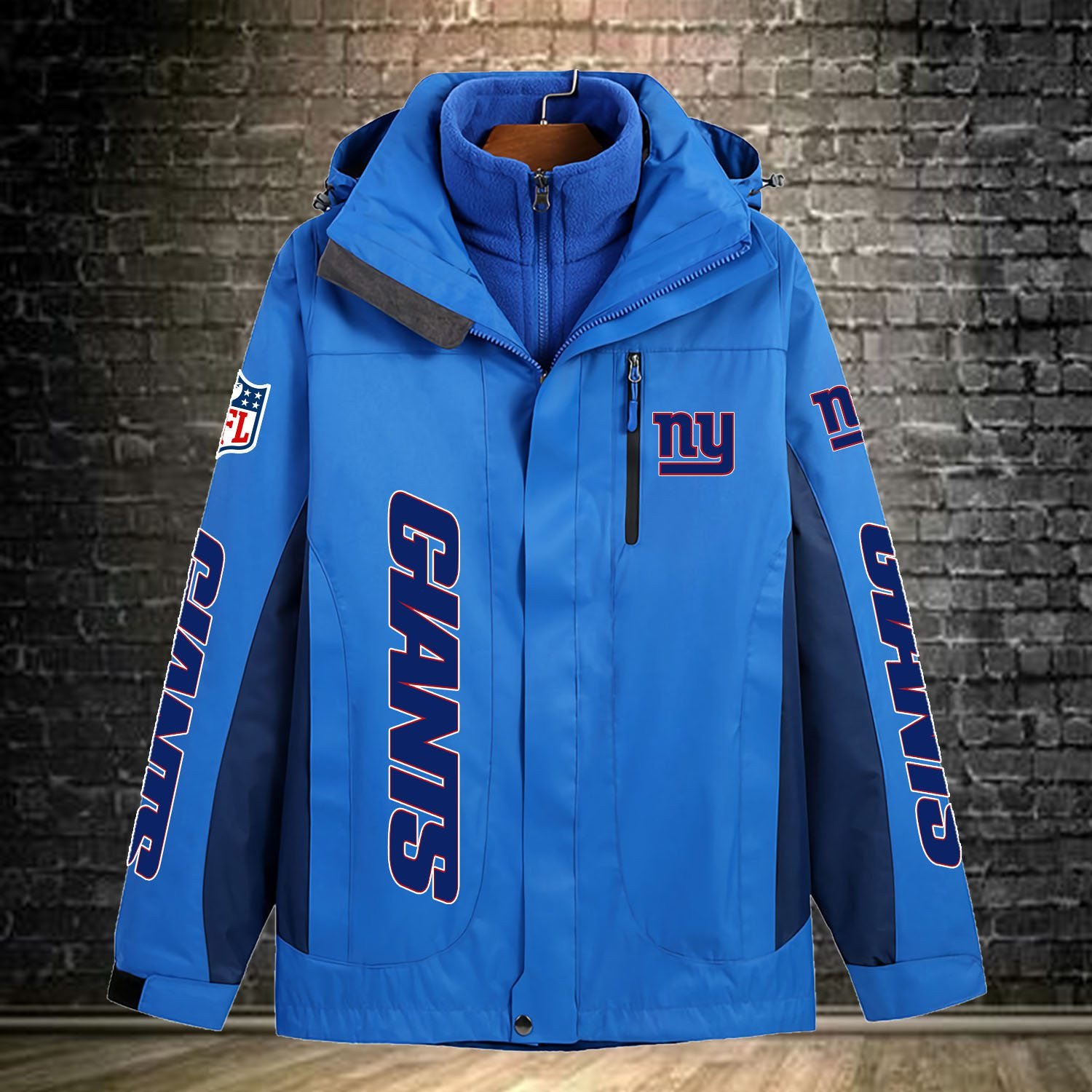 New York Giants NFL Personalized Windbreaker Jacket For Fan