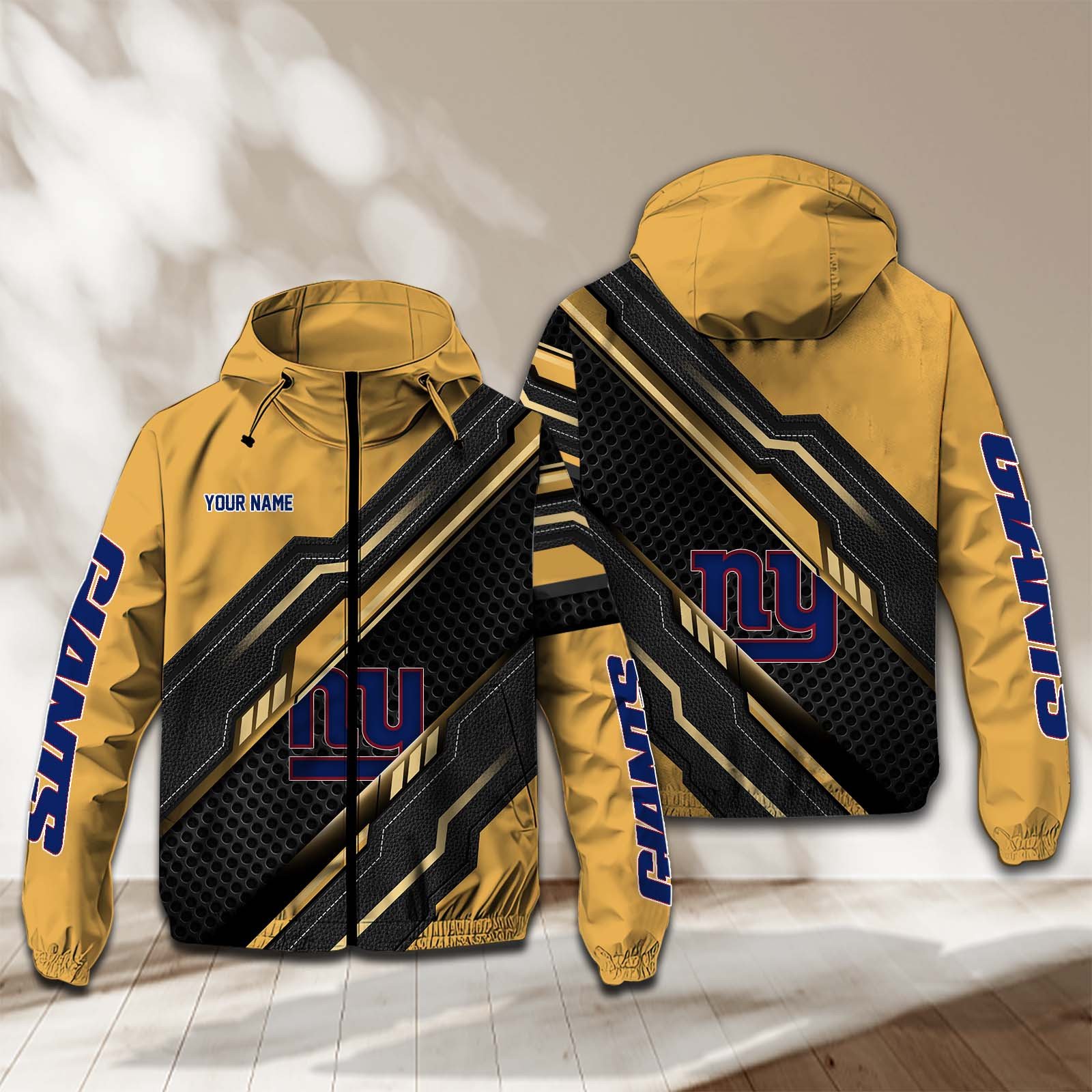New York Giants NFL Personalized Windbreaker Jacket For Fan