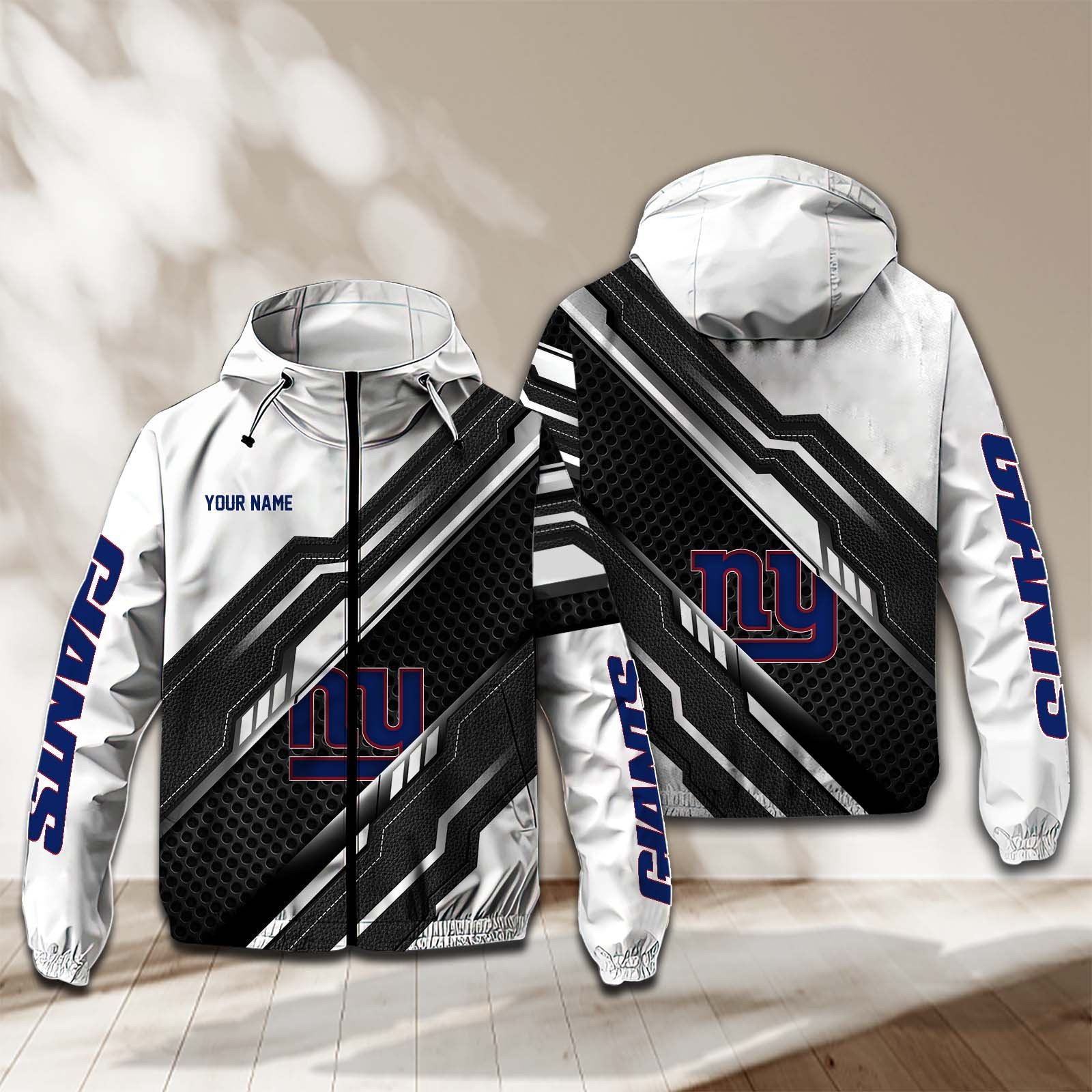 New York Giants NFL Personalized Windbreaker Jacket For Fan