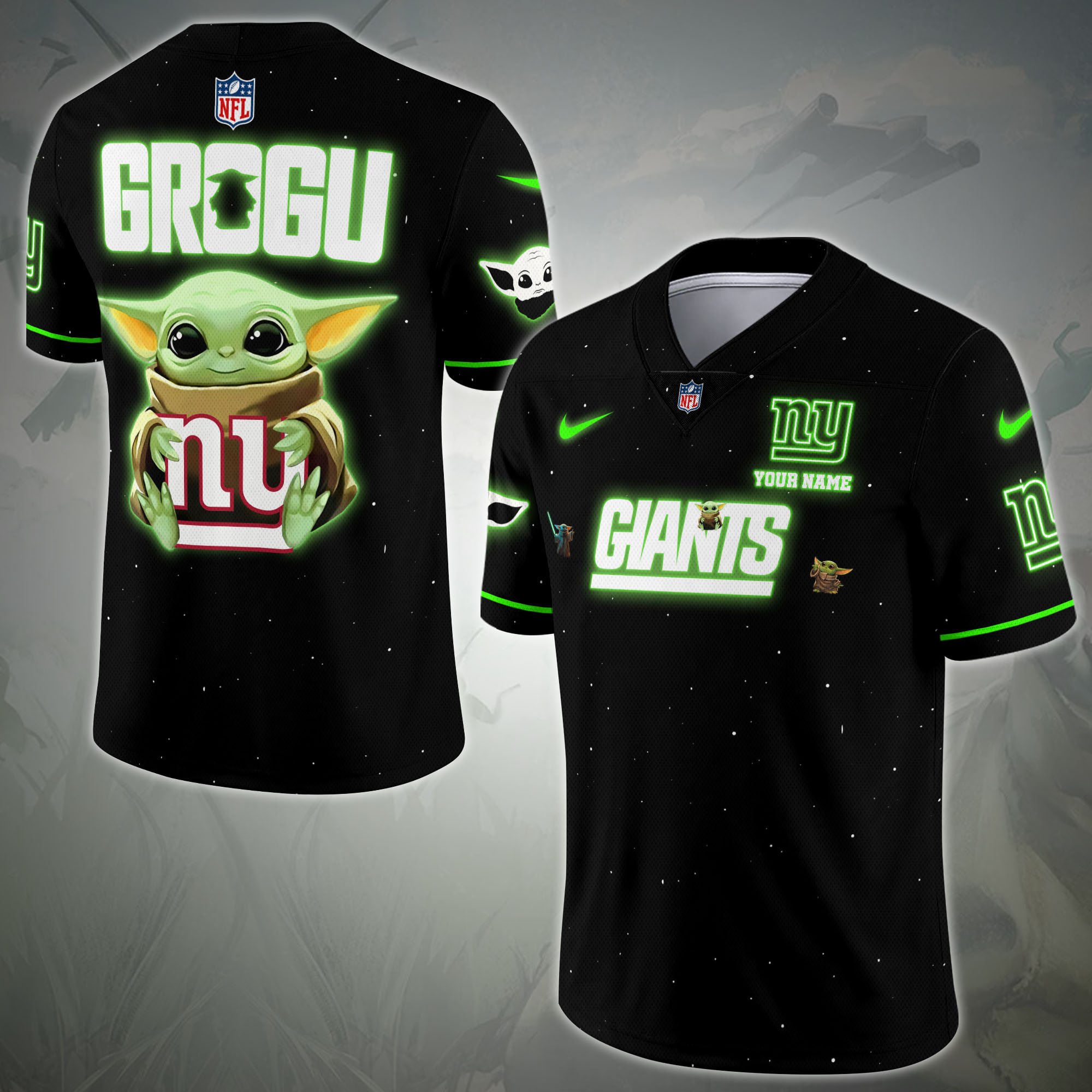 New York Giants Sport Team Vneck Football Jersey Custom Name, Sport Team Shirt For Fan, Sport Gifts