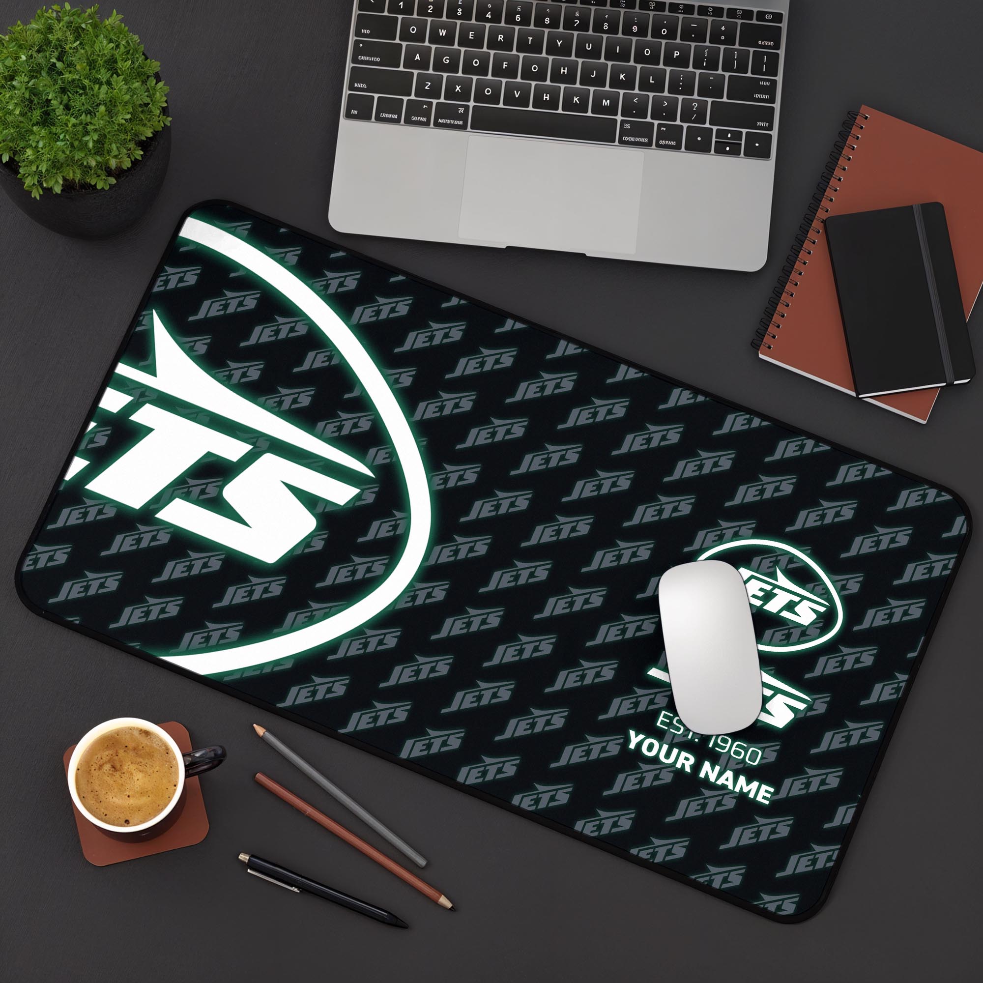 New York Jets 2025 Version Mouse Pad Custom Printed, Sport Team Mouse Pad, Sport Gift For Fans