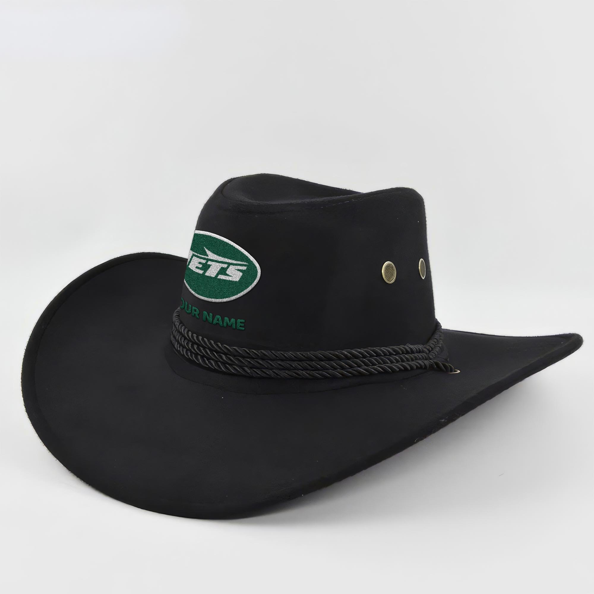 New York Jets Cowboy Hat Custom Your Name, Gifts For Fan