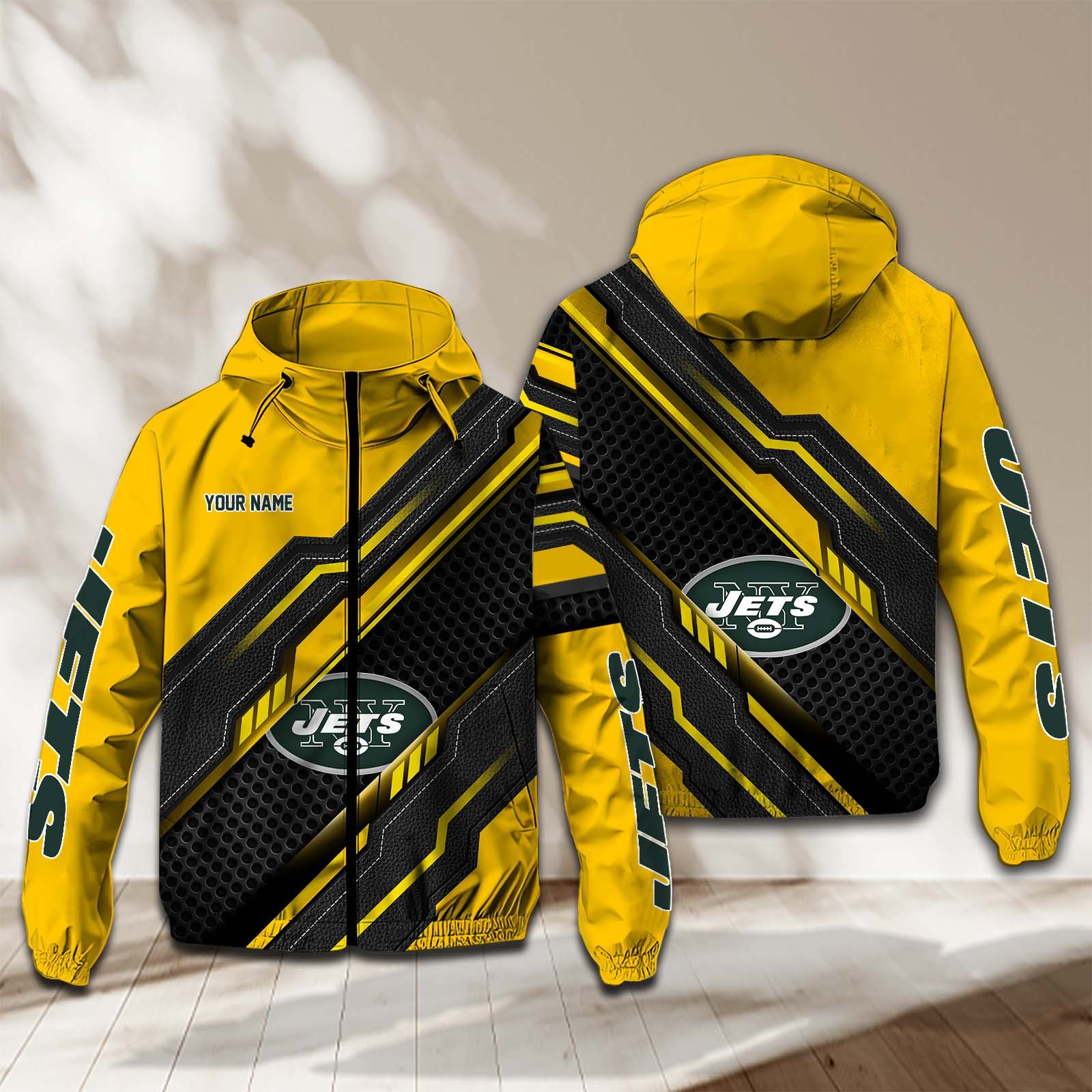 New York Jets NFL Personalized Windbreaker Jacket For Fan