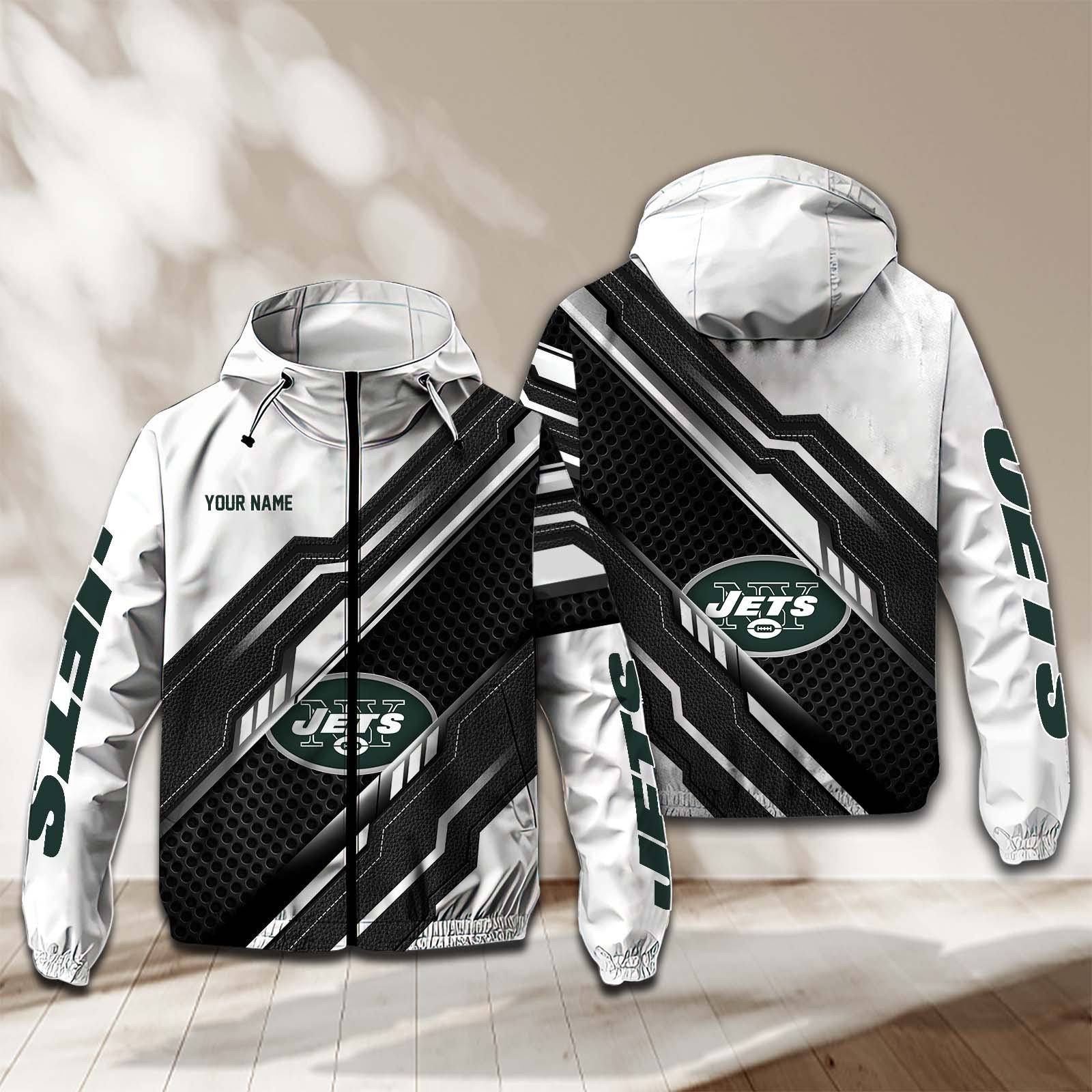 New York Jets NFL Personalized Windbreaker Jacket For Fan