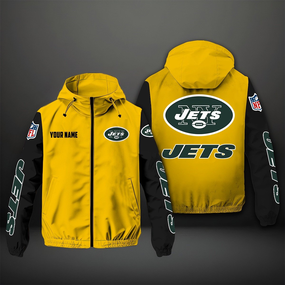 New York Jets NFL Personalized Windbreaker Jacket For Fan