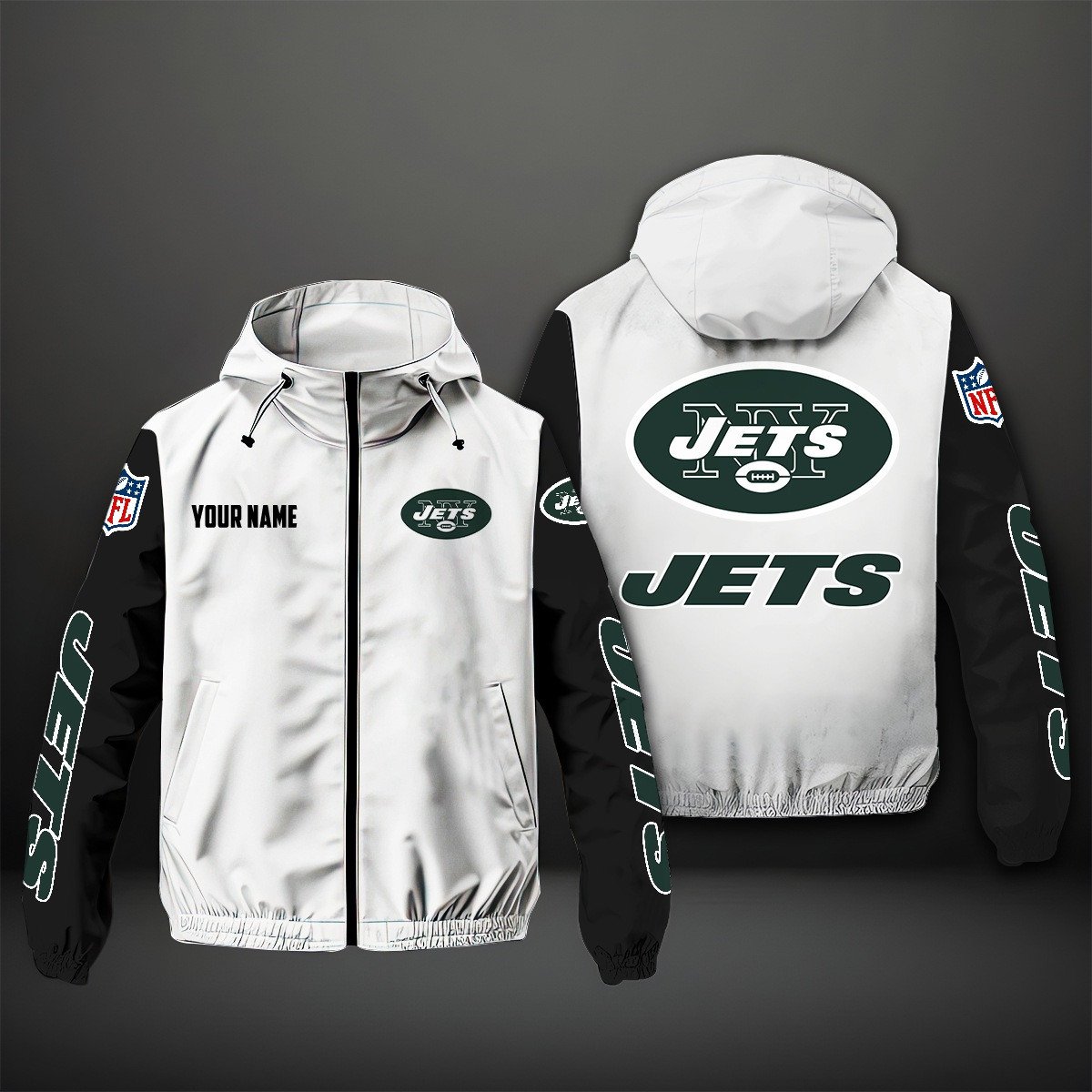 New York Jets NFL Personalized Windbreaker Jacket For Fan