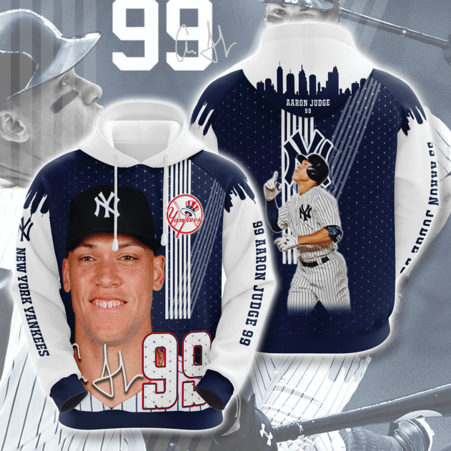 New York Yankees Aaron Judge 99 3D Hoodie