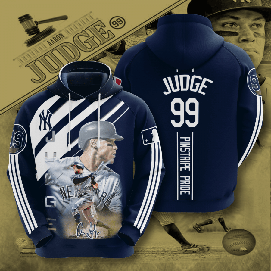New York Yankees Aaron Judge 99 3D Hoodie