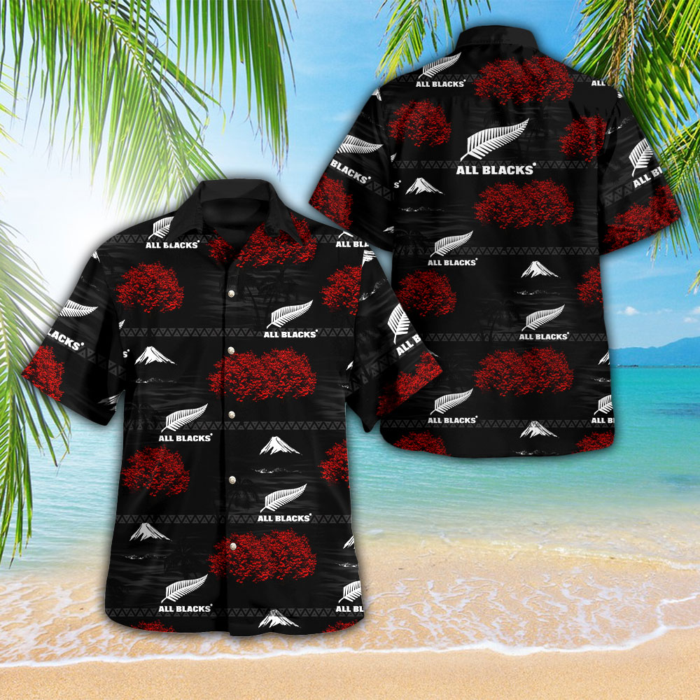 New Zealand National Rugby Union Team All Blacks Rugby World Cup Hawaiian Shirt Gifts For Fans