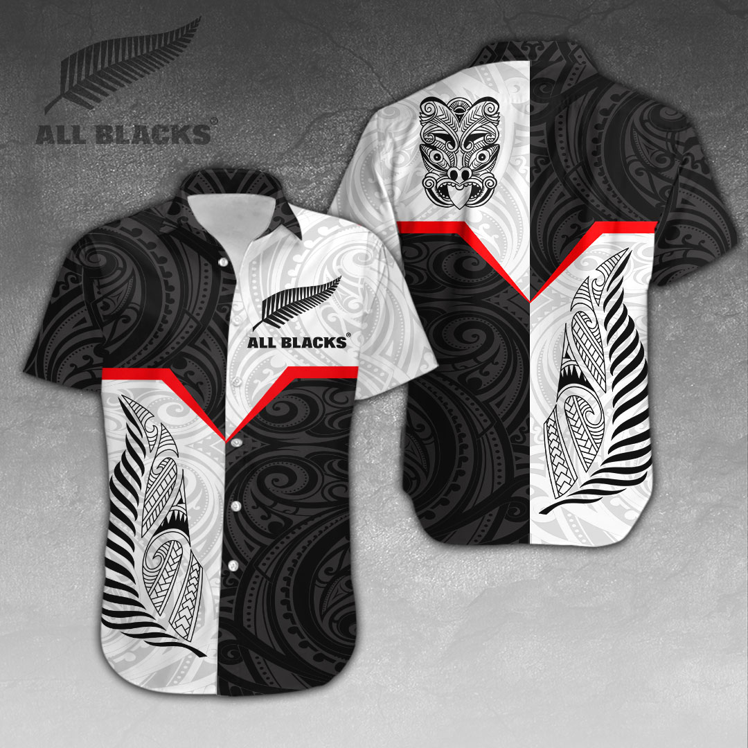 New Zealand National Rugby Union Team All Blacks Rugby World Cup Hawaiian Shirt Gifts For Fans
