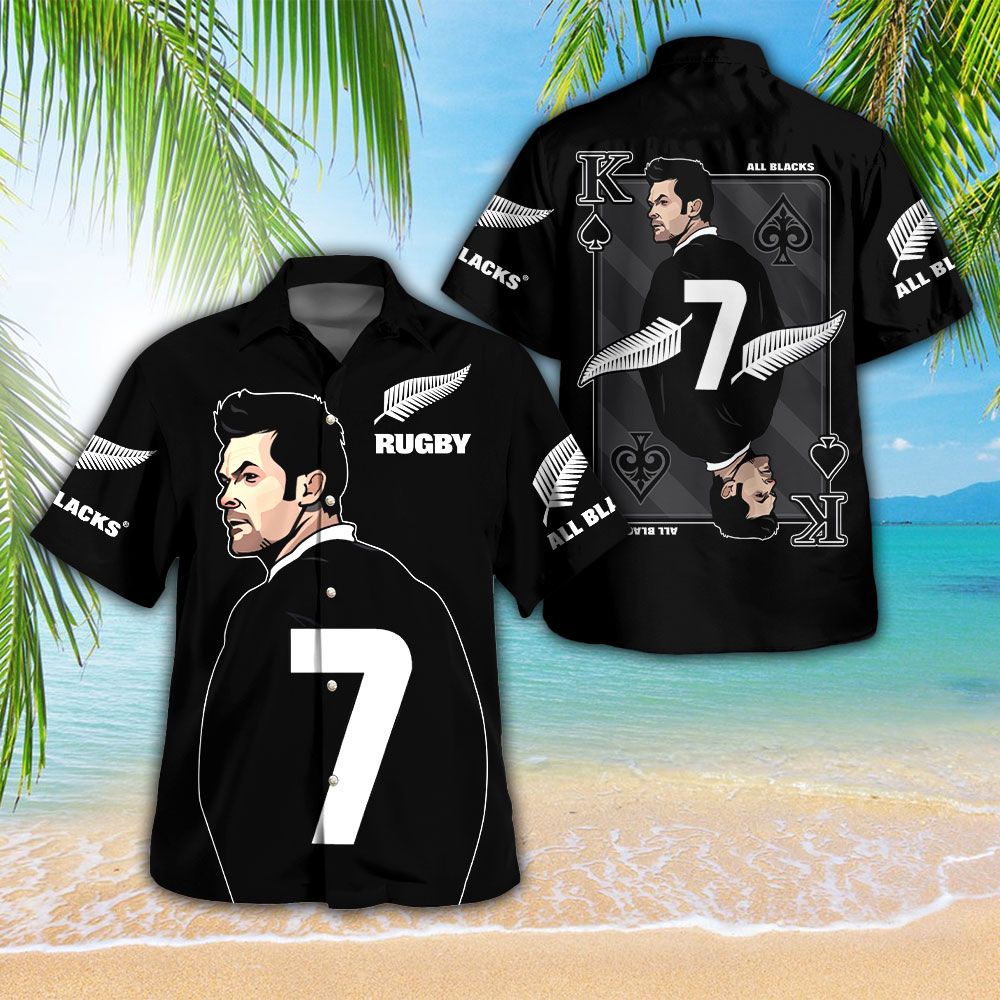 New Zealand National Rugby Union Team All Blacks Rugby World Cup Hawaiian Shirt Gifts For Fans