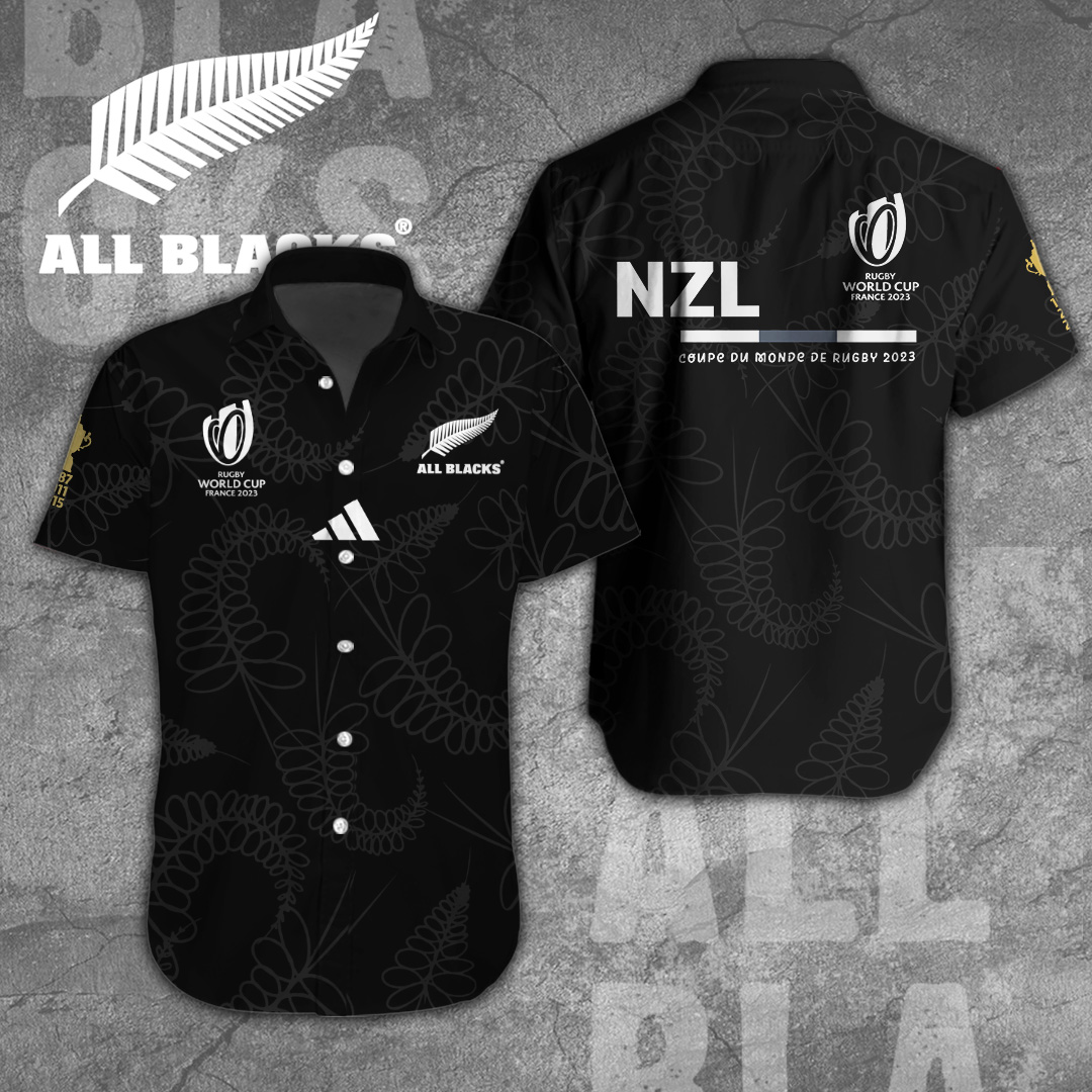 New Zealand National Rugby Union Team All Blacks Rugby World Cup Hawaiian Shirt Gifts For Fans
