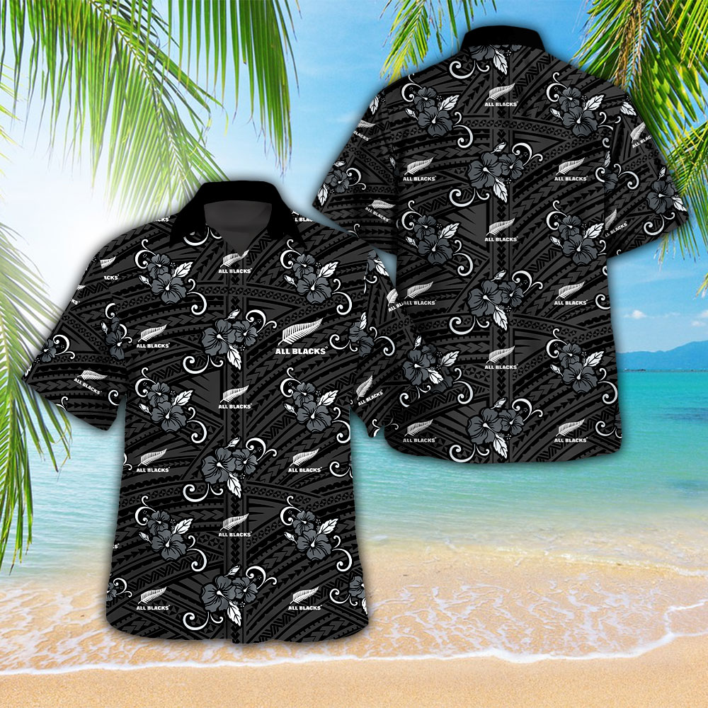 New Zealand National Rugby Union Team All Blacks Rugby World Cup Hawaiian Shirt Gifts For Fans