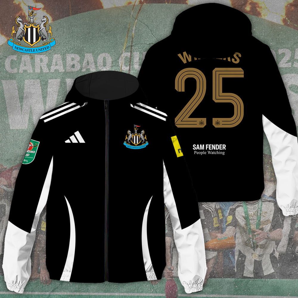 Newcastle United EPL Style Windbreaker Jacket For Fans