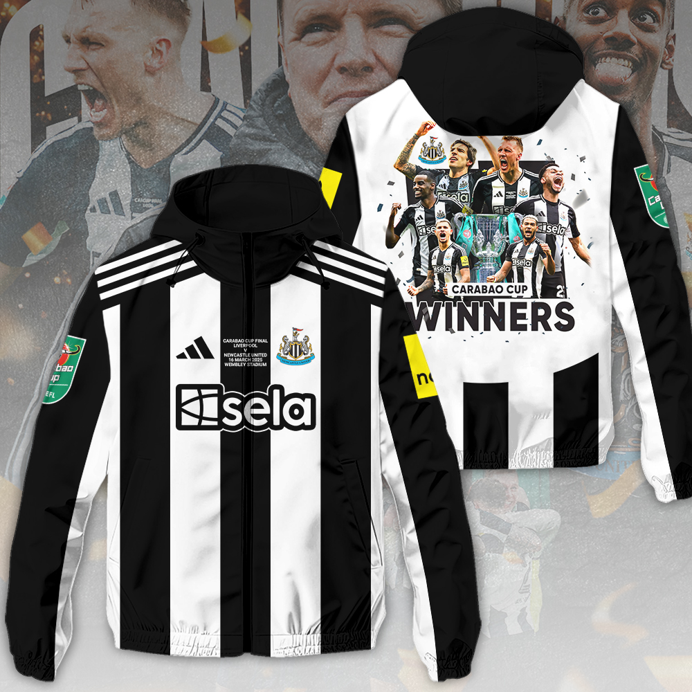 Newcastle United EPL Style Windbreaker Jacket For Fans