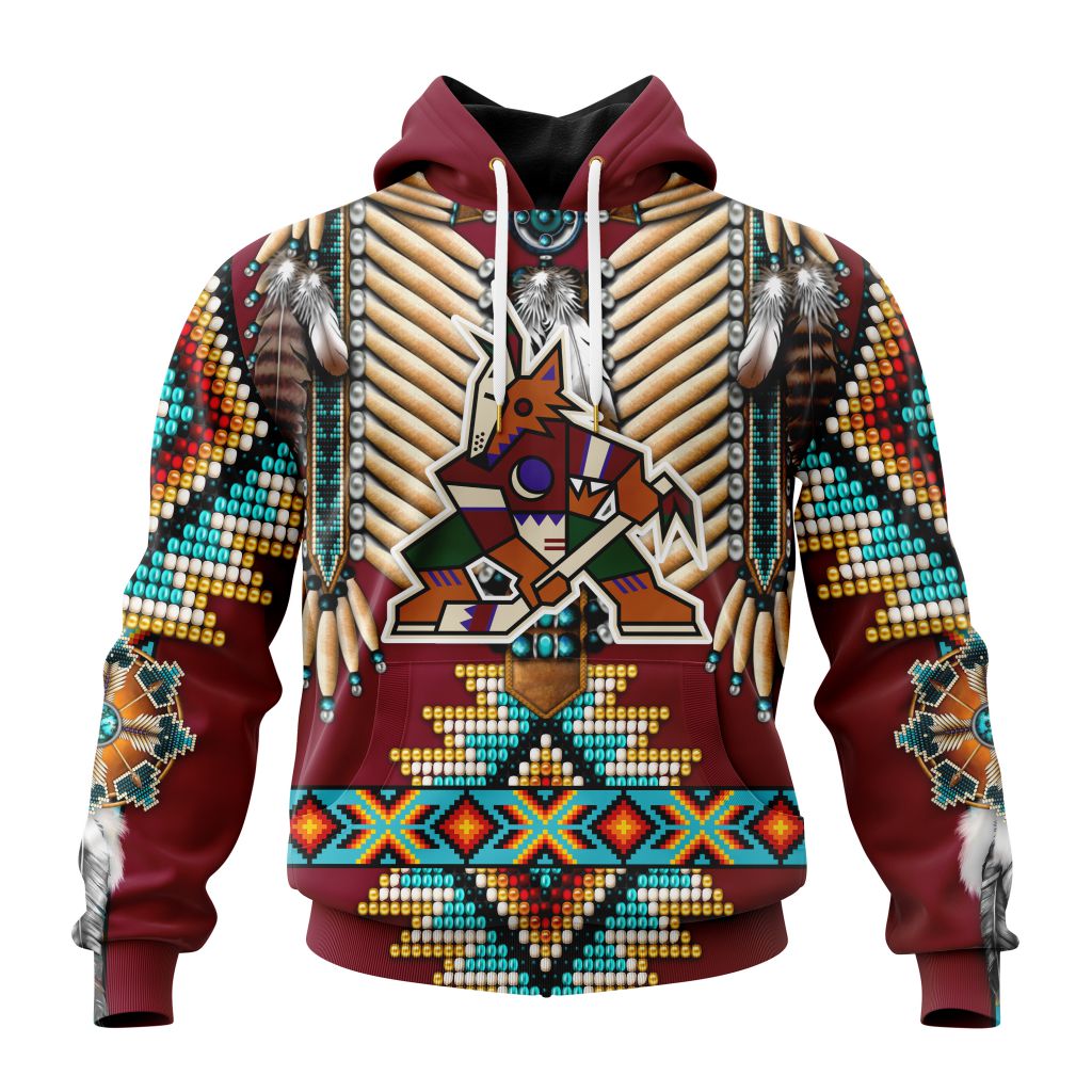 NHL Arizona Coyotes Special Native Costume Design Unisex Performance Hoodie