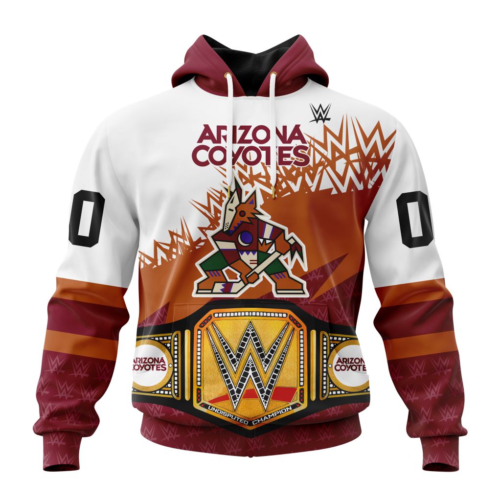 NHL Arizona Coyotes Special WWE Design Unisex Performance Hoodie
