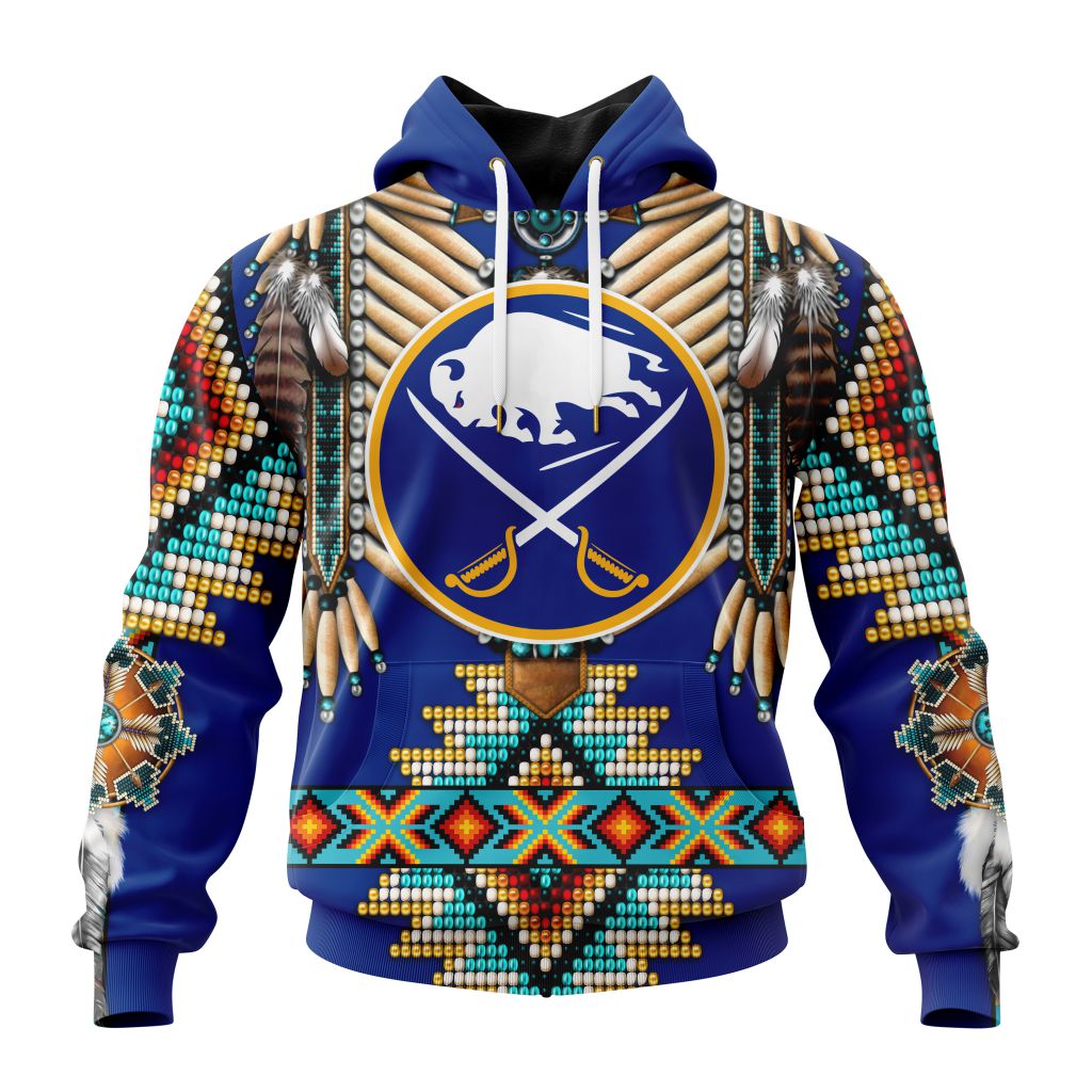NHL Buffalo Sabres Special Native Costume Design Unisex Performance Hoodie