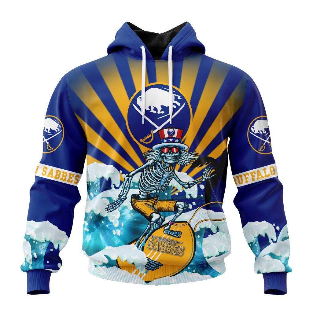 NHL Buffalo Sabres Specialized Kits For The Grateful Dead Unisex Pullover Hoodie