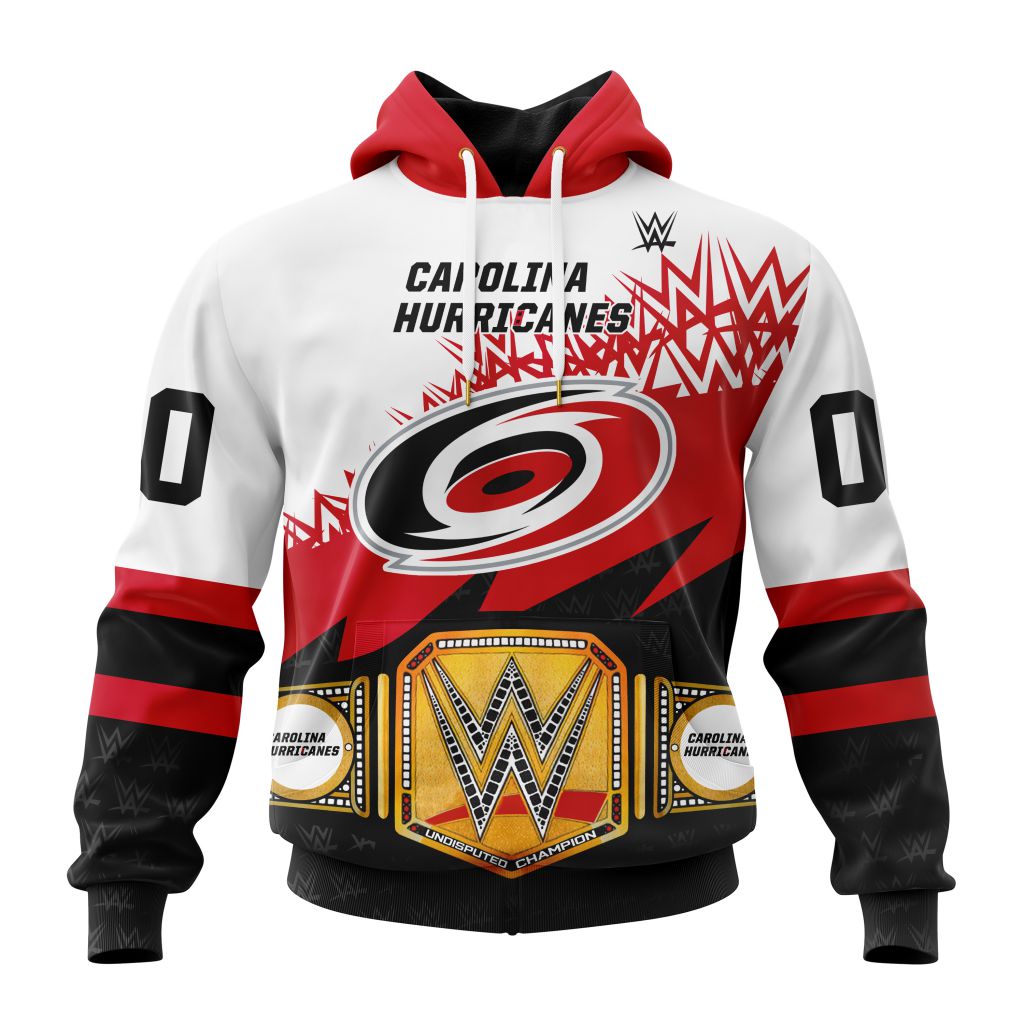 NHL Carolina Hurricanes Special WWE Design Unisex Performance Hoodie