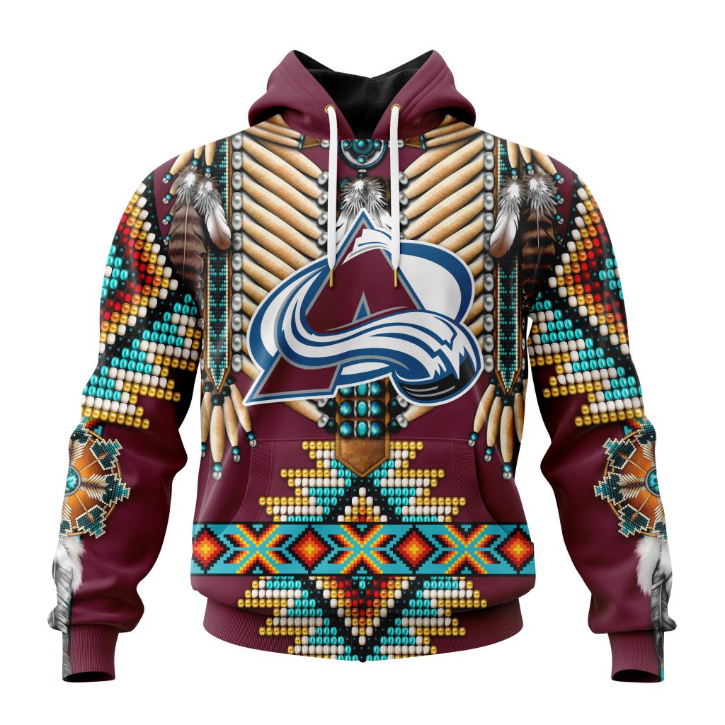NHL Colorado Avalanche Special Native Costume Design Unisex Performance Hoodie