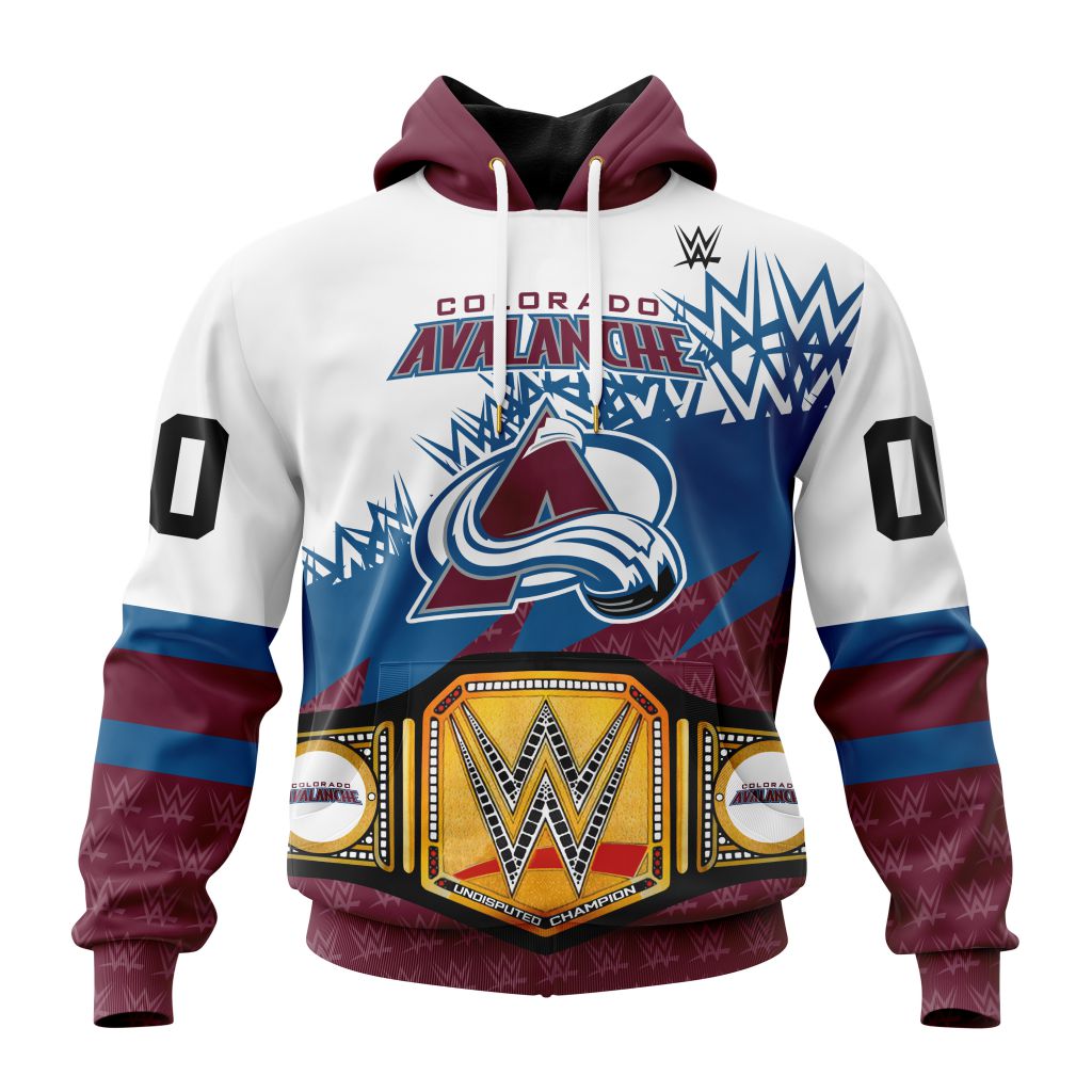 NHL Colorado Avalanche Special WWE Design Unisex Performance Hoodie