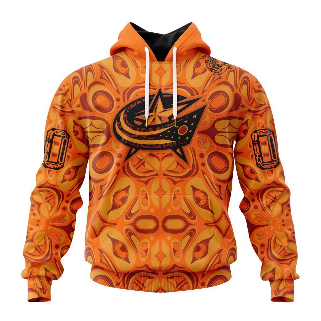 NHL Columbus Blue Jackets Special National Day For Truth And Reconciliation Design Unisex Performance Hoodie