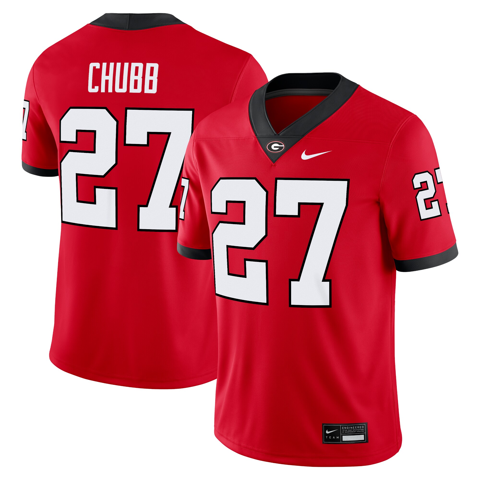 Nick Chubb Georgia Bulldogs Nike Alumni Game Jersey - Red