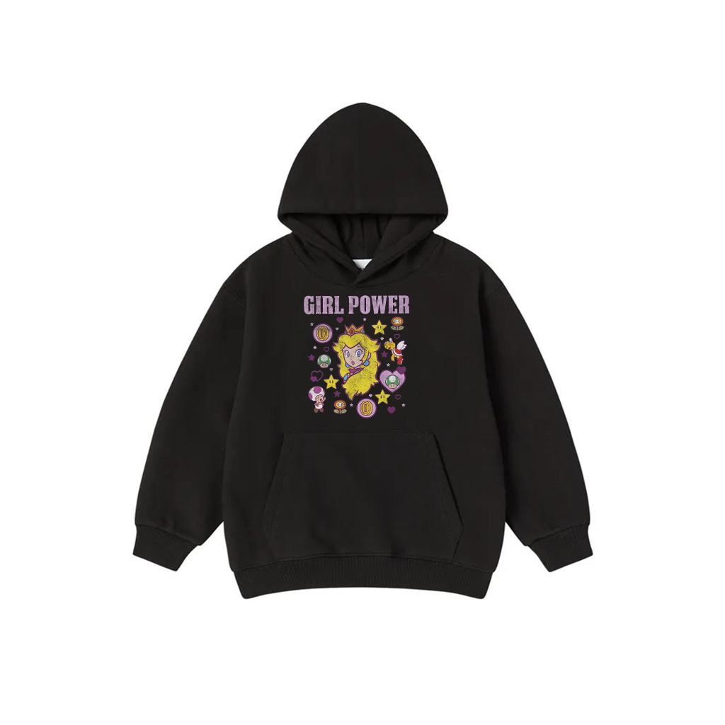 Nintendo Super Mario Peach Girl Power Icons Graphic Hoodie Hoodie 1