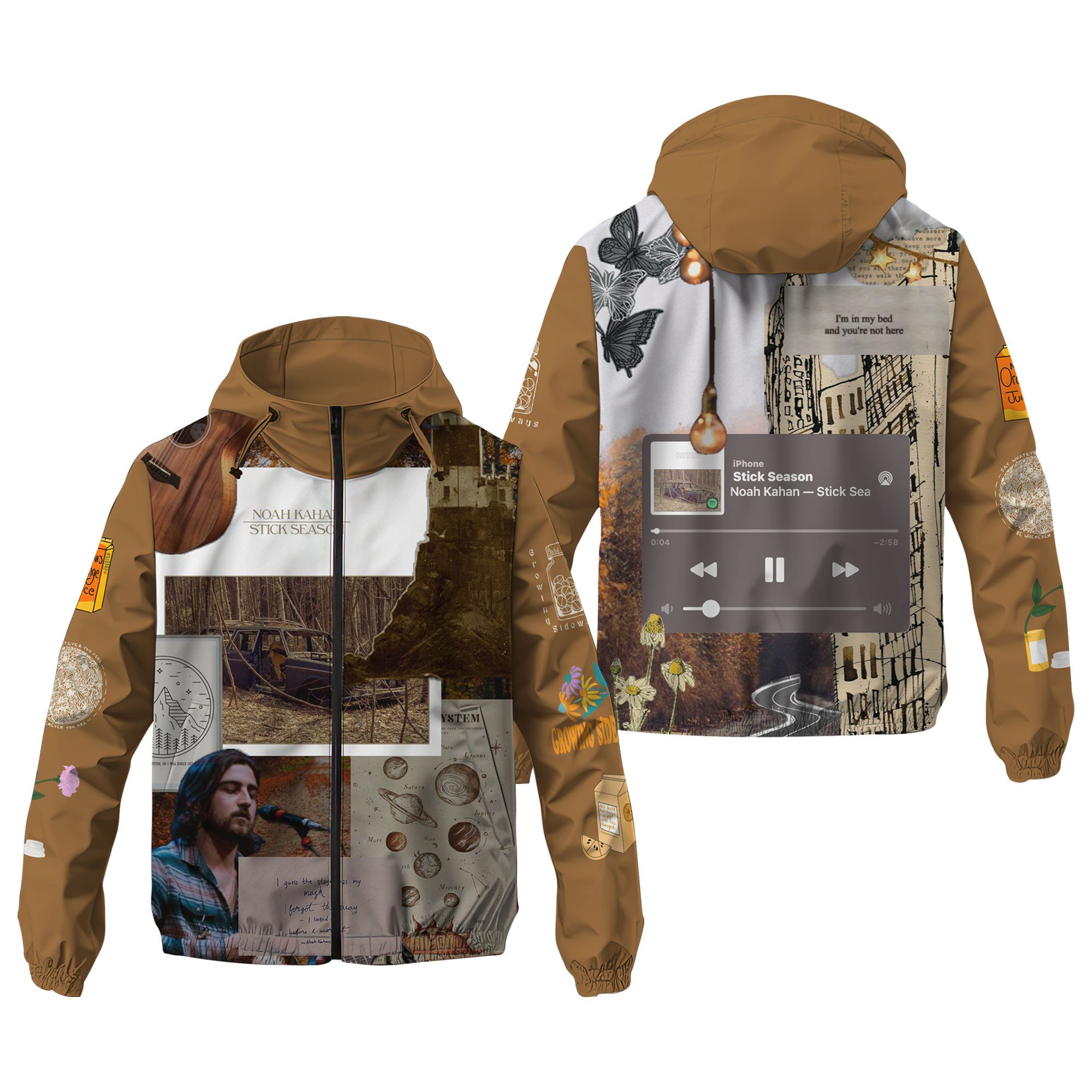 Noah Kahan Music Windbreaker Outdoor Jacket