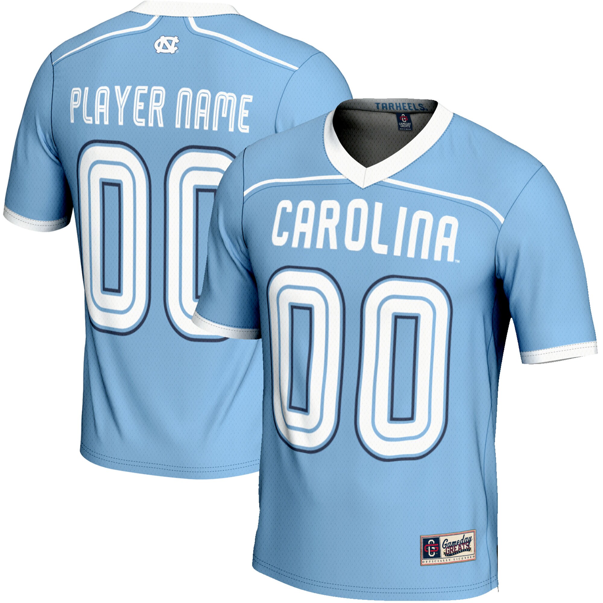 North Carolina Tar Heels Gameday Greats NIL Pick A Player Lightweight Lacrosse Jersey - Carolina Blue