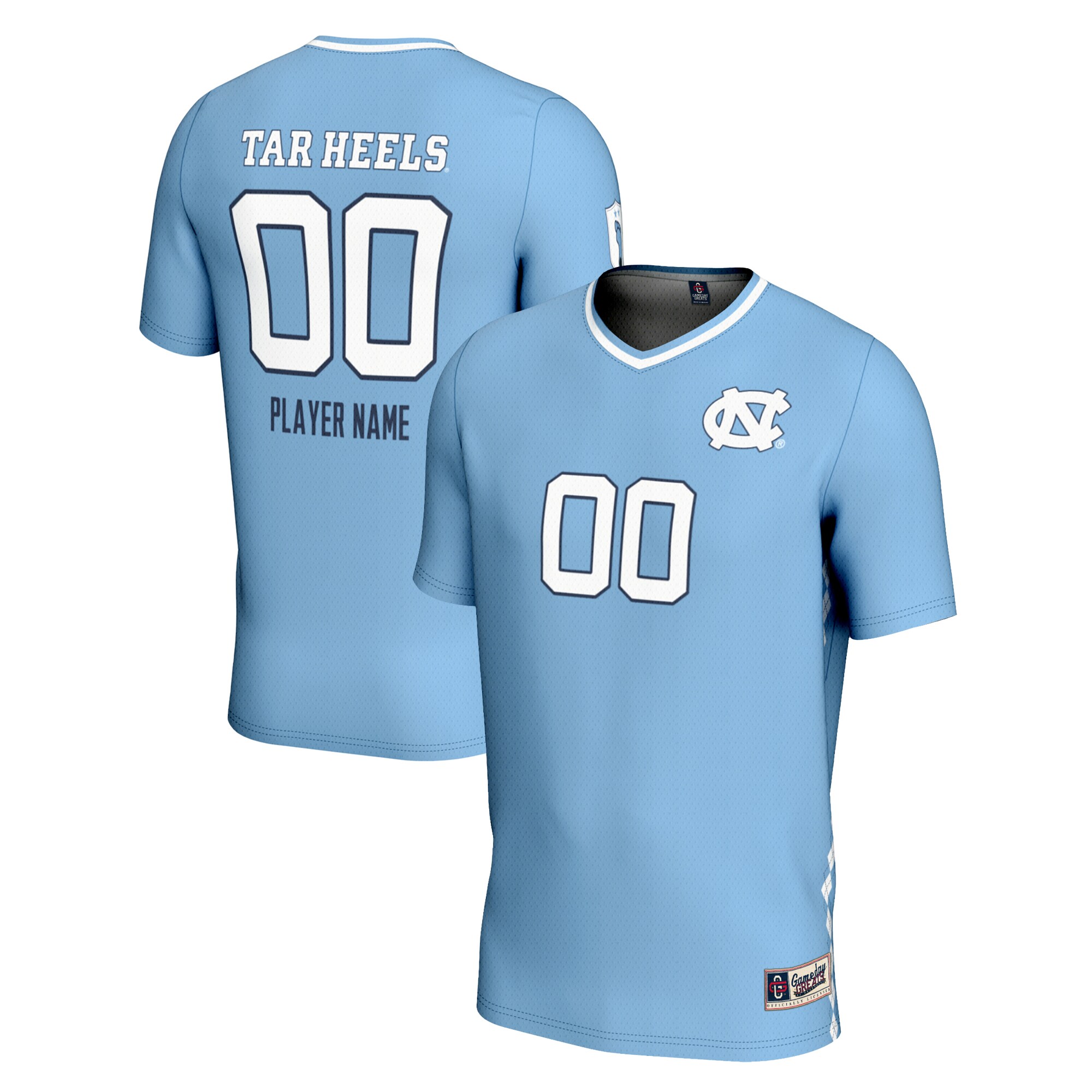 North Carolina Tar Heels Gameday Greats Unisex NIL Pick A Player Lightweight Soccer Jersey - Carolina Blue