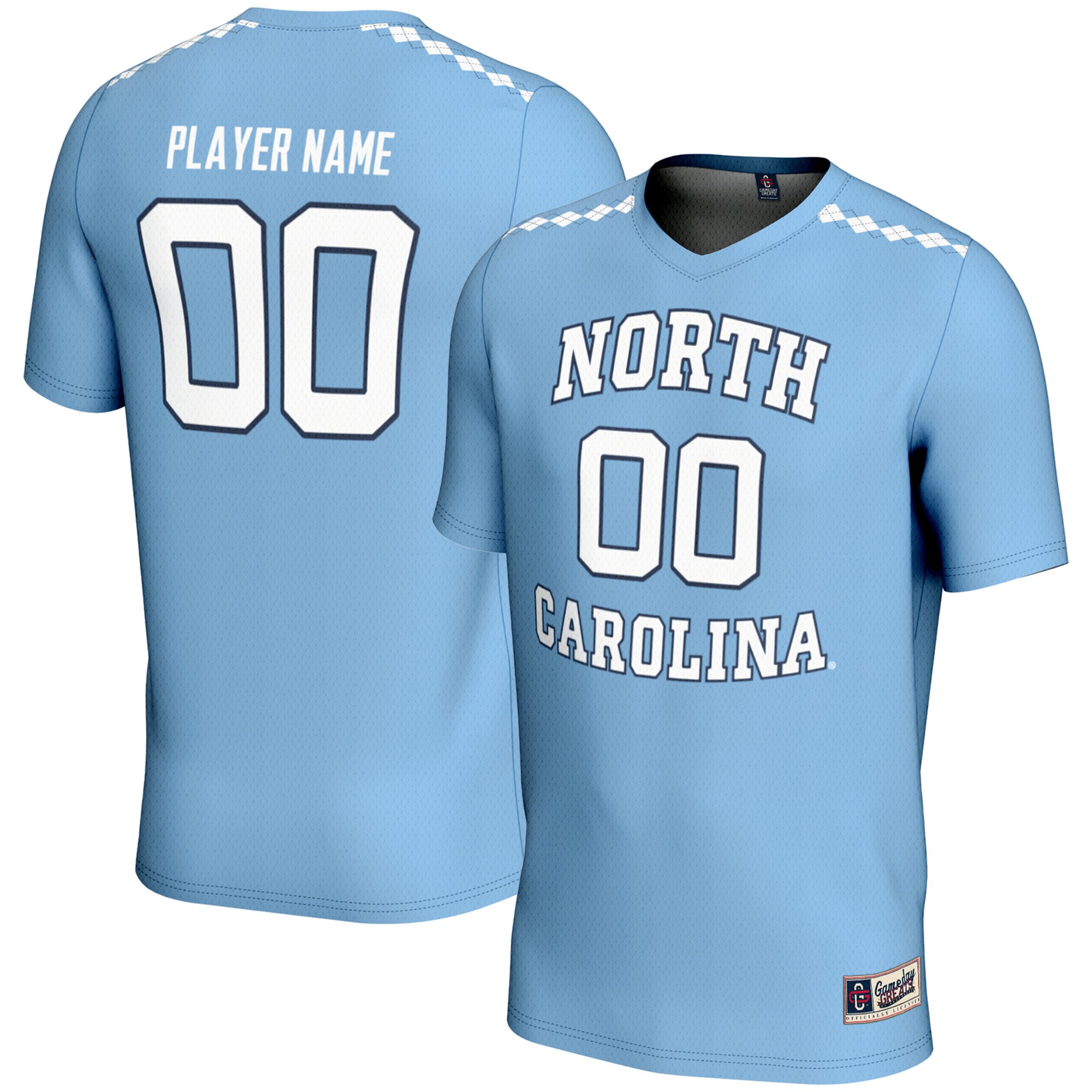 North Carolina Tar Heels Gameday Greats Unisex NIL Pick A Player Womens Lacrosse Lightweight Jersey - Carolina Blue