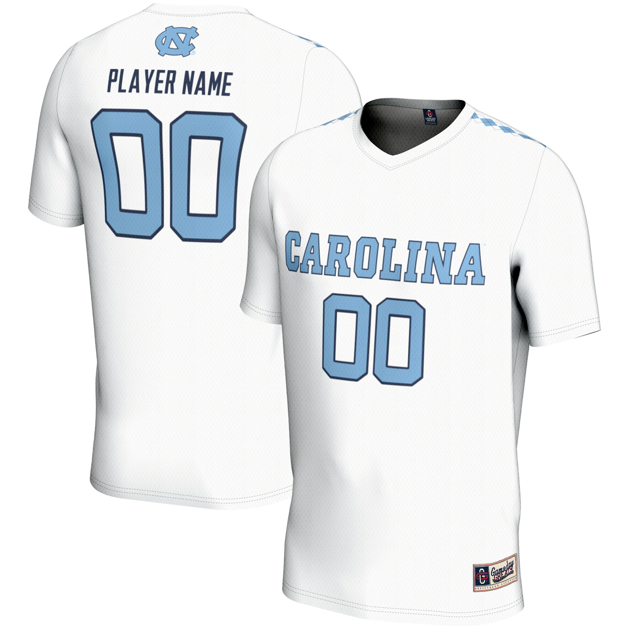 North Carolina Tar Heels Gameday Greats Unisex NIL Pick A Player Womens Lacrosse Lightweight Jersey - White