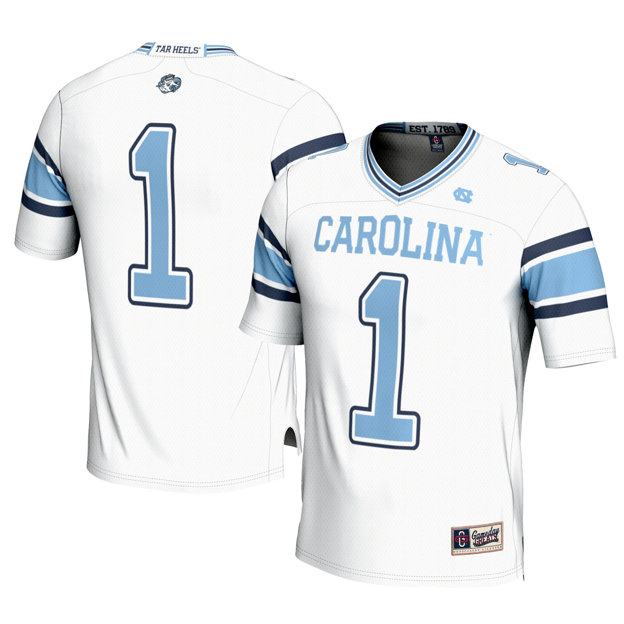North Carolina Tar Heels Gameday Greats Youth #1 Football Jersey - White