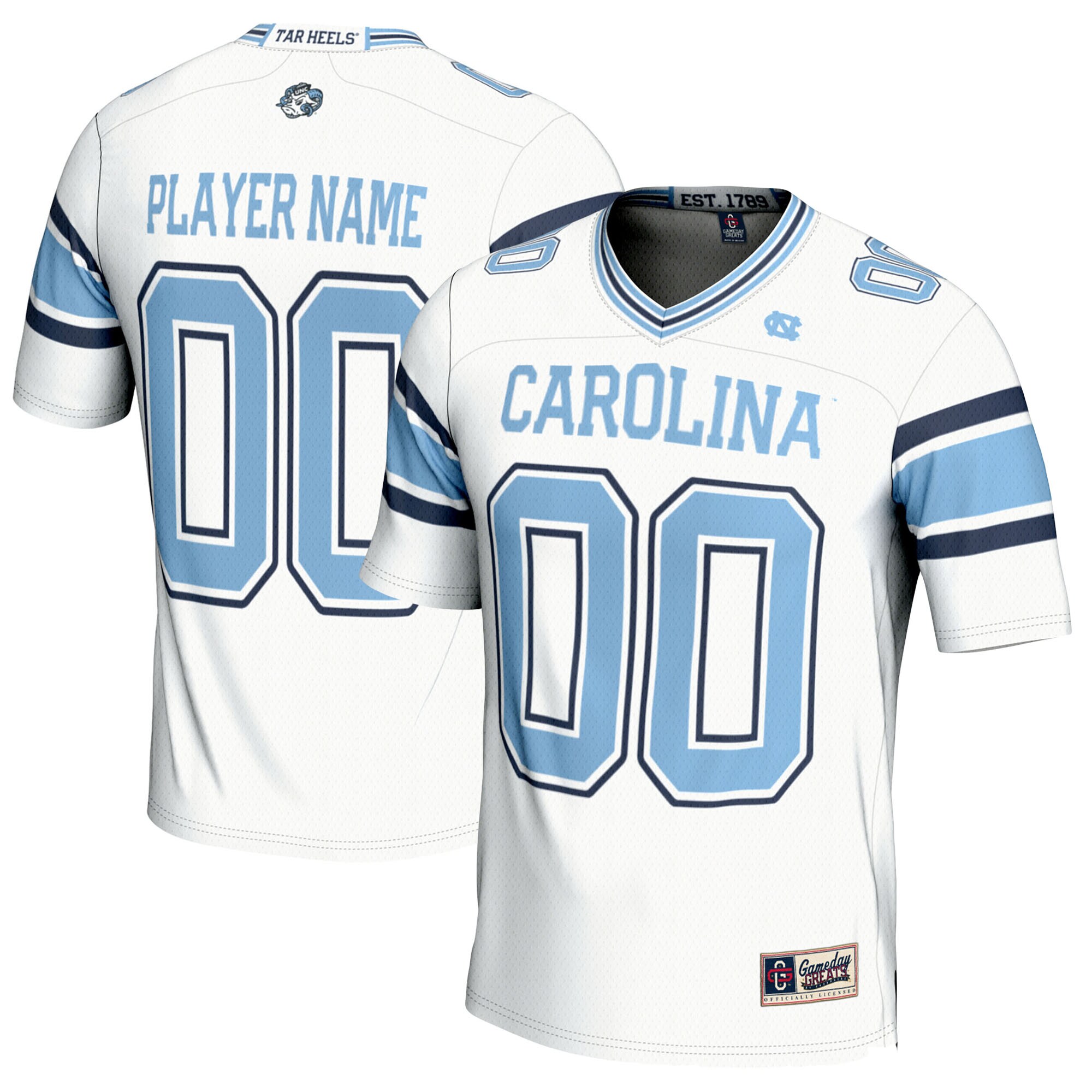 North Carolina Tar Heels Gameday Greats Youth NIL Pick A Player Football Jersey - White