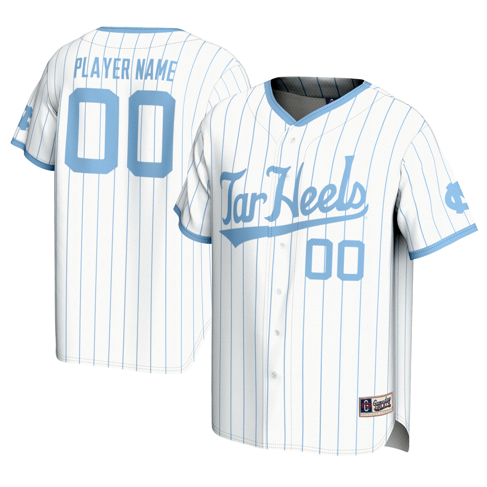 North Carolina Tar Heels Gameday Greats Youth NIL Pick A Player Lightweight Baseball Jersey - White