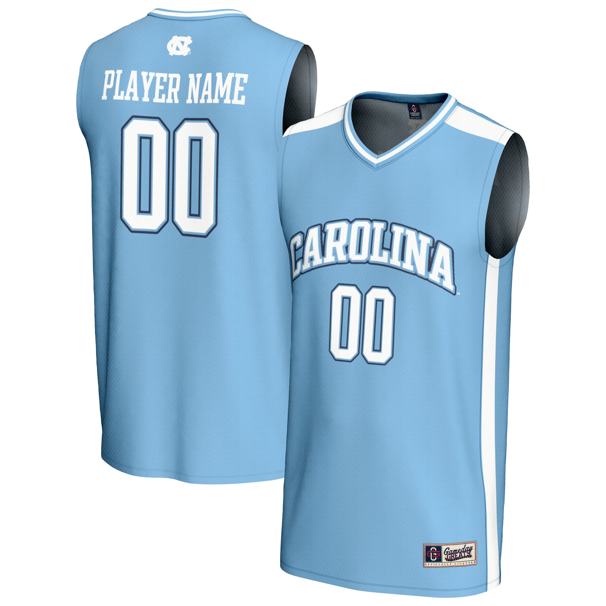 North Carolina Tar Heels Gameday Greats Youth NIL Pick A Player Lightweight Basketball Fashion Jersey - Carolina Blue