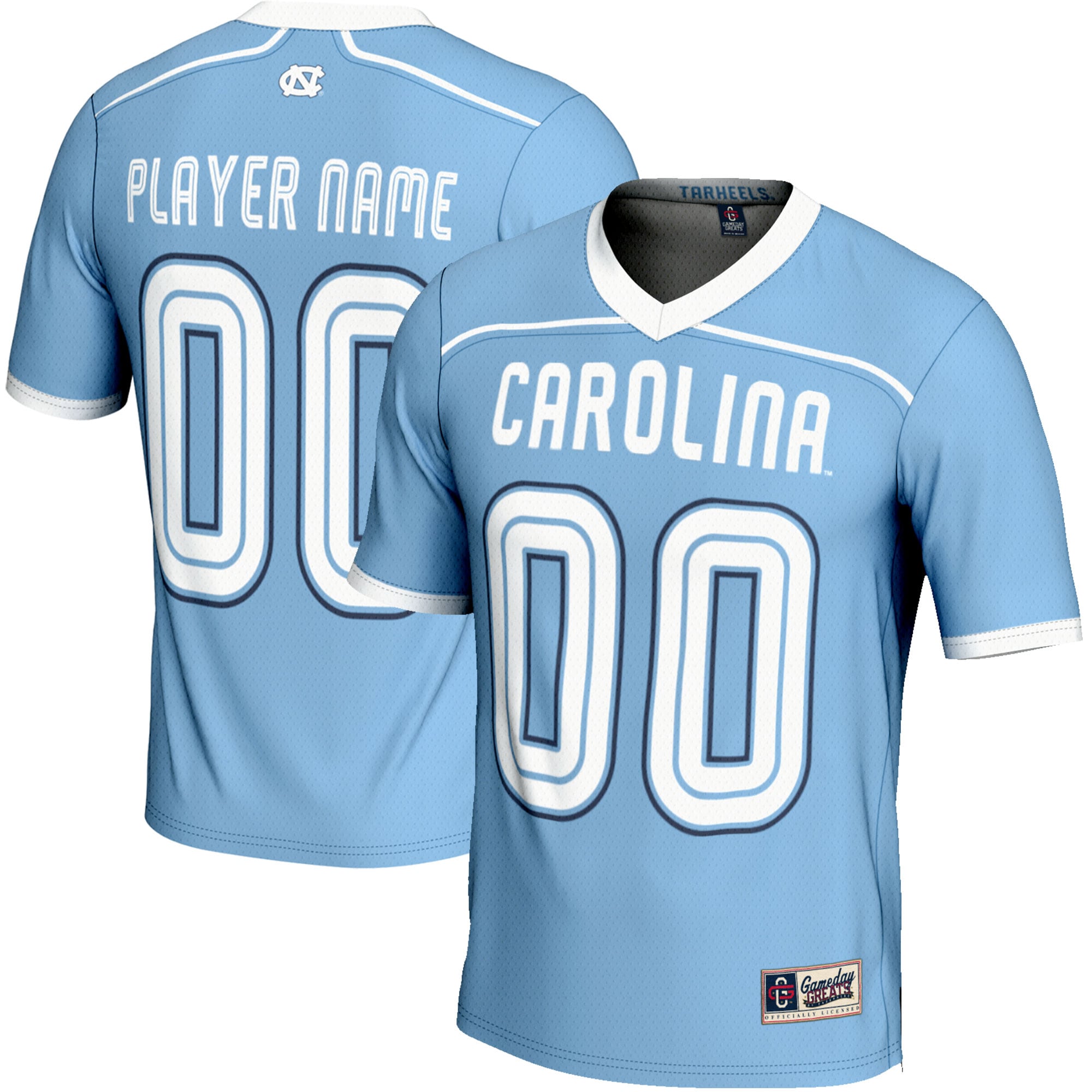 North Carolina Tar Heels Gameday Greats Youth NIL Pick A Player Lightweight Mens Lacrosse Jersey - Carolina Blue